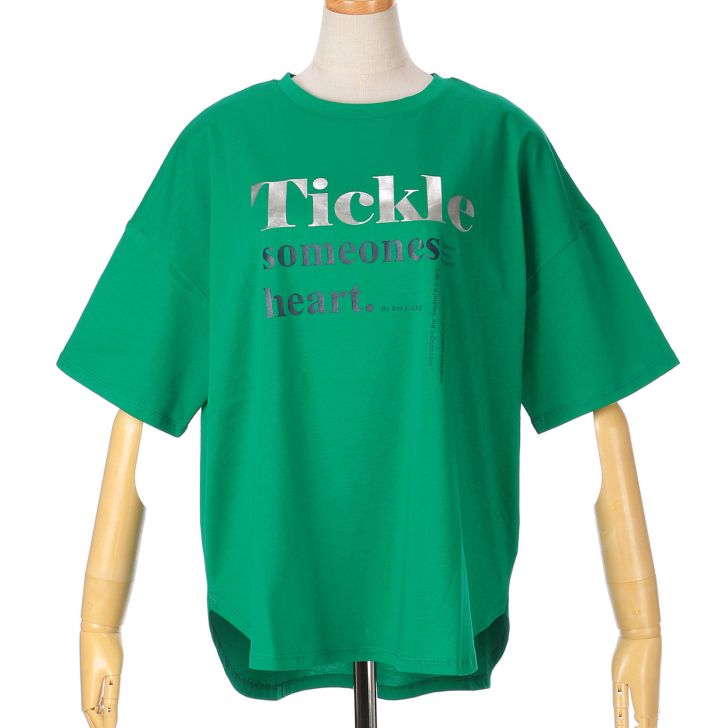 Vingtrois ドライタッチコットン箔ロゴTシャツ - 画像19