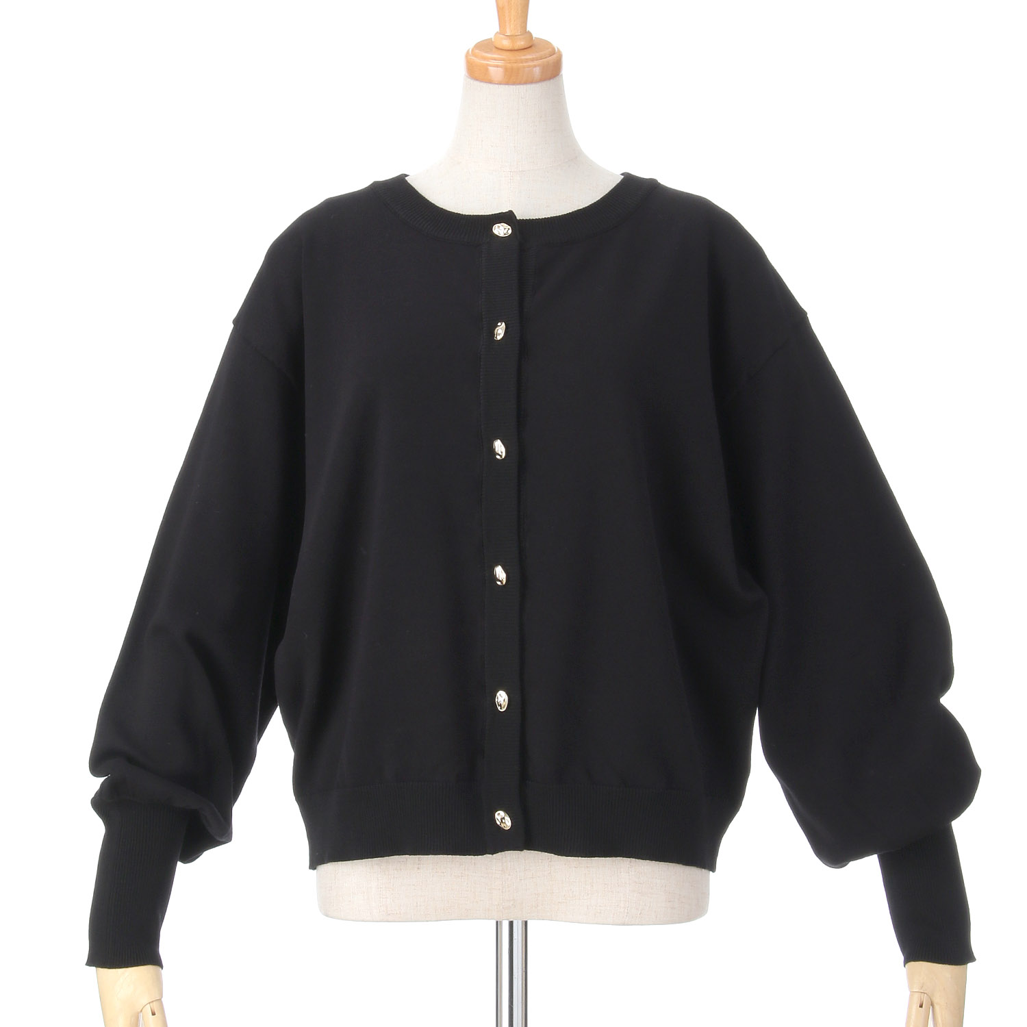 ザンパクルーネックニットカーデ - 画像2