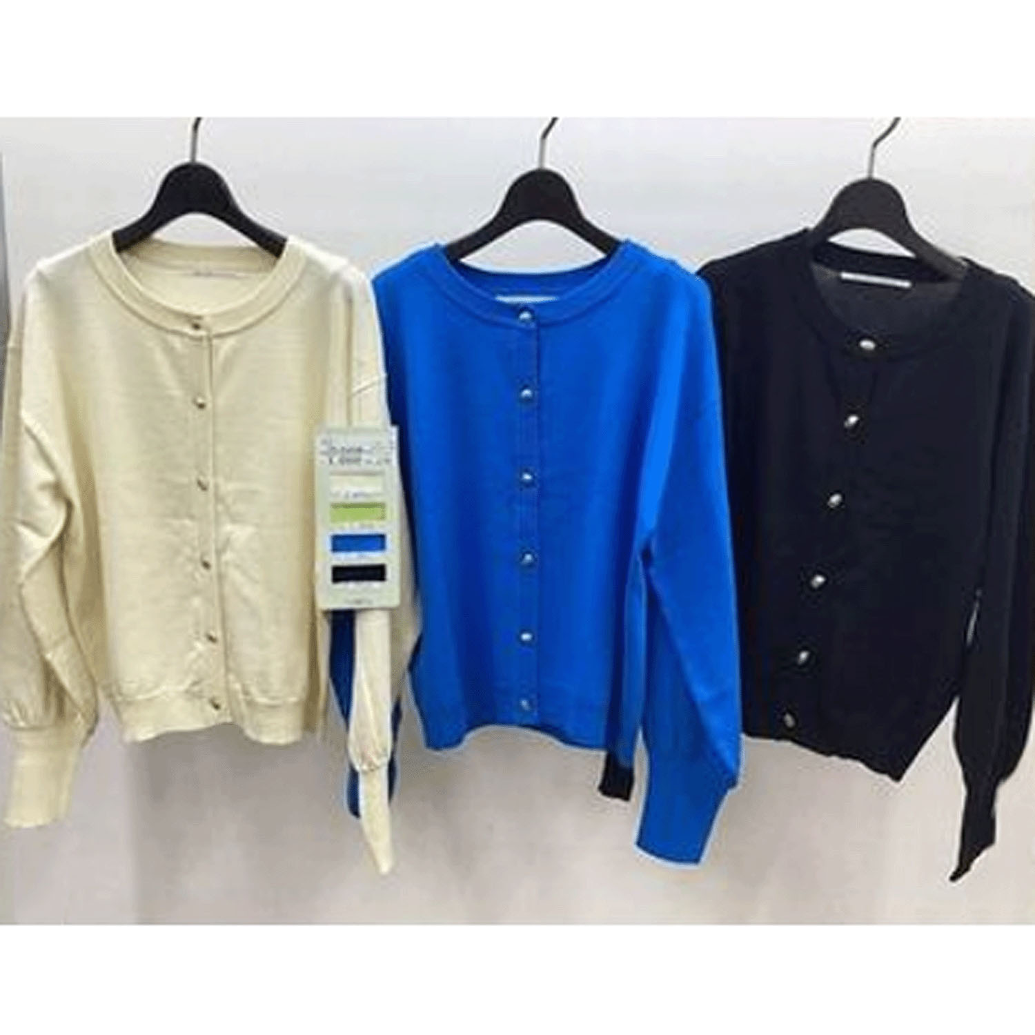 ザンパクルーネックニットカーデ - 画像1