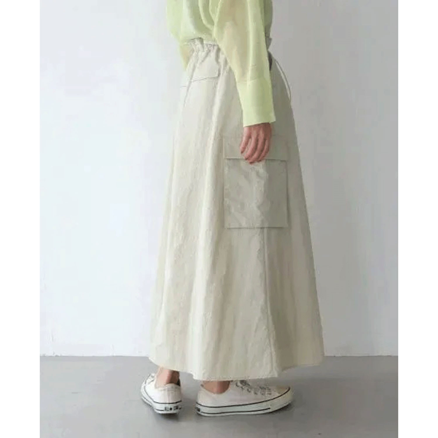 Vingtrois ナイロンワークスカート - 画像8