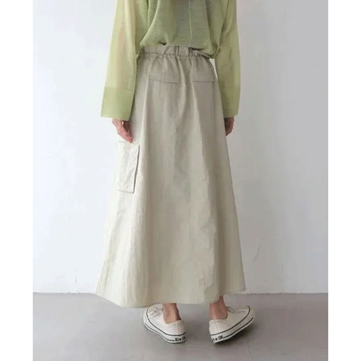 Vingtrois ナイロンワークスカート - 画像9