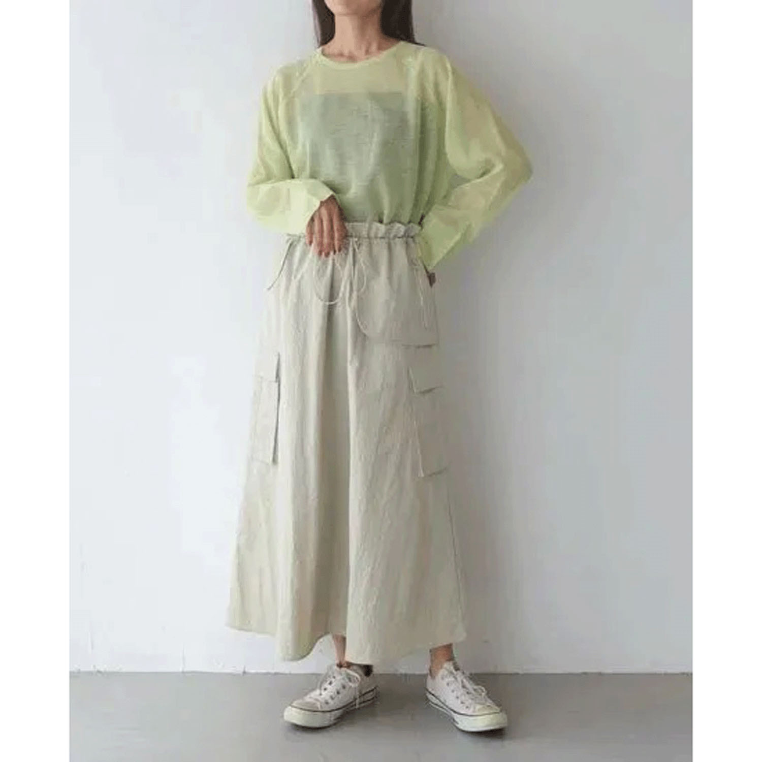 Vingtrois ナイロンワークスカート - 画像10