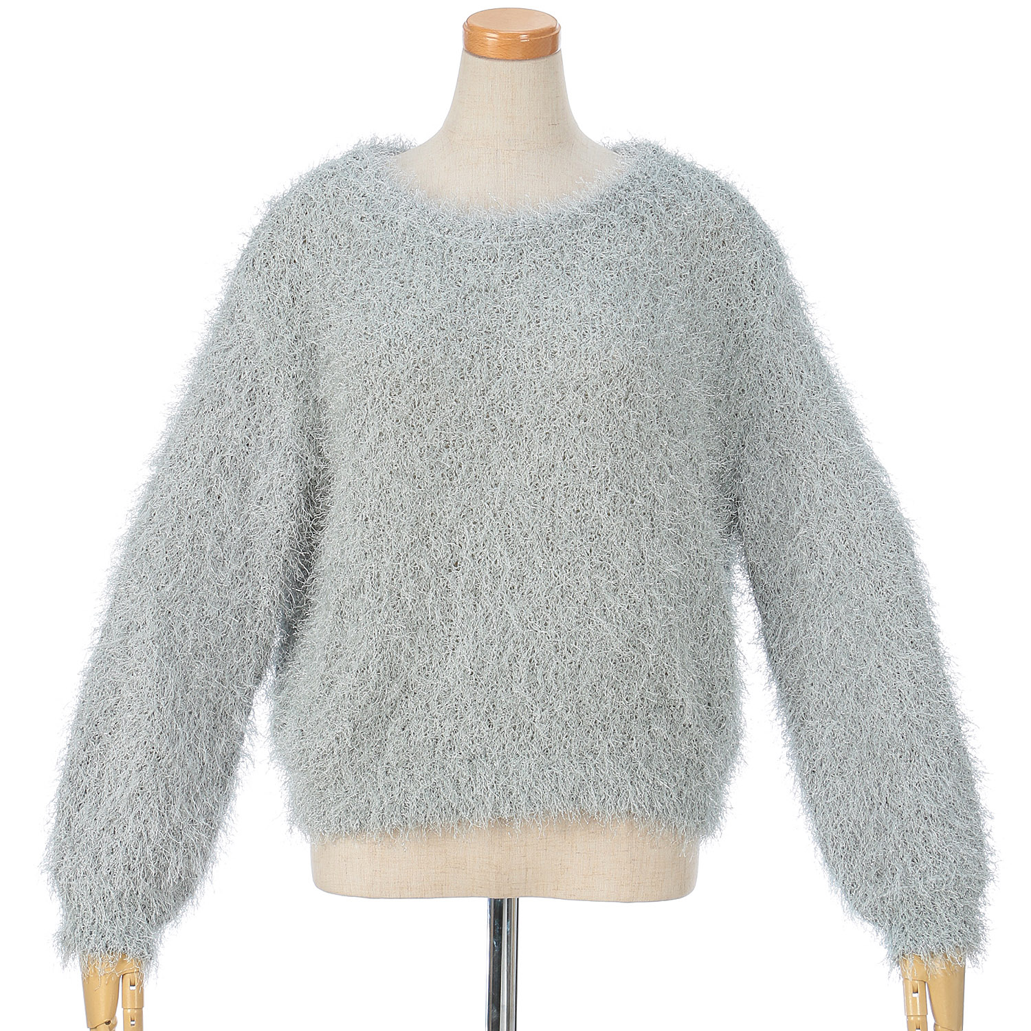 【Inst Live】vingtrois ラメフリンジプルオーバー