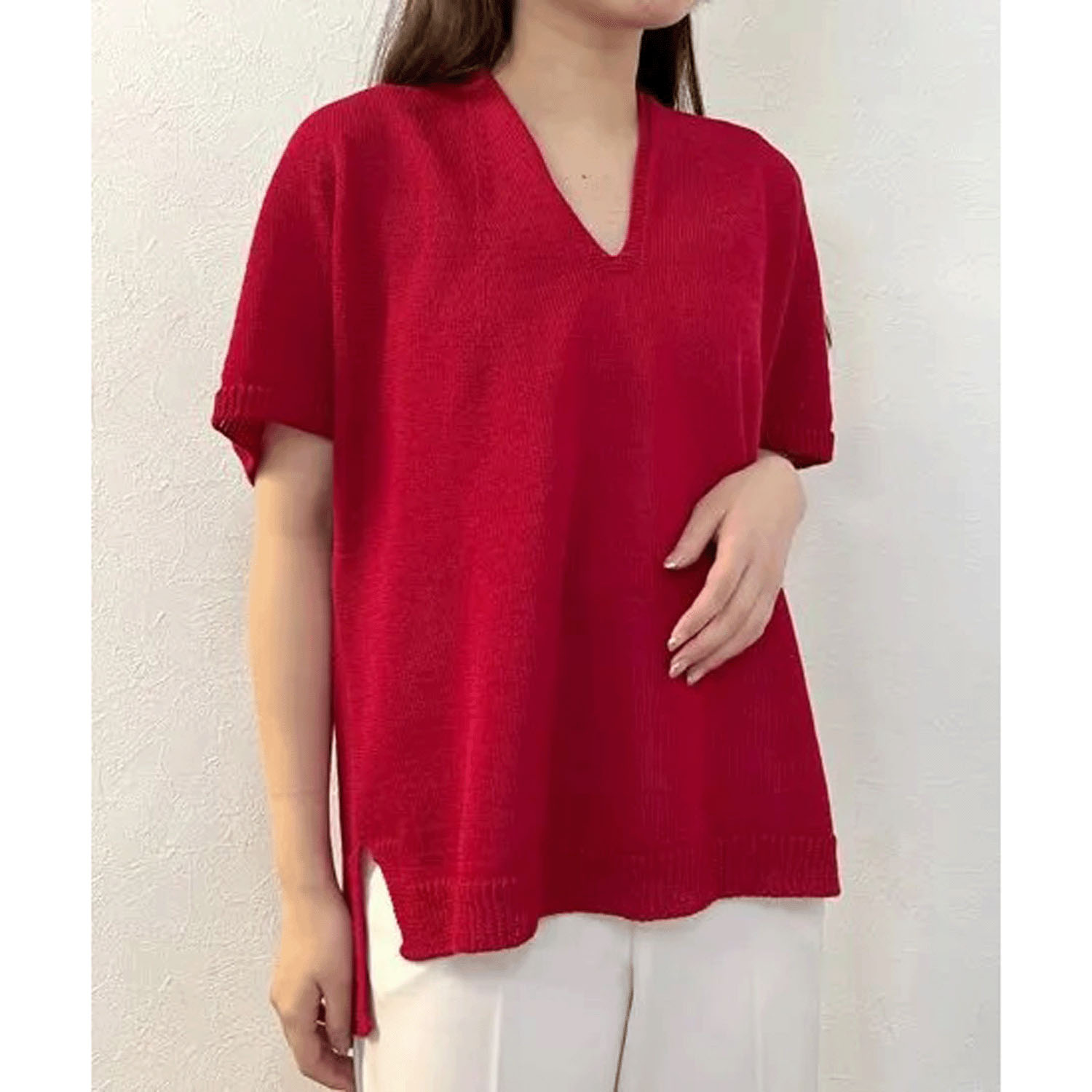 Vingtrois 擬麻コットンホールガーメントドルマン - 画像3