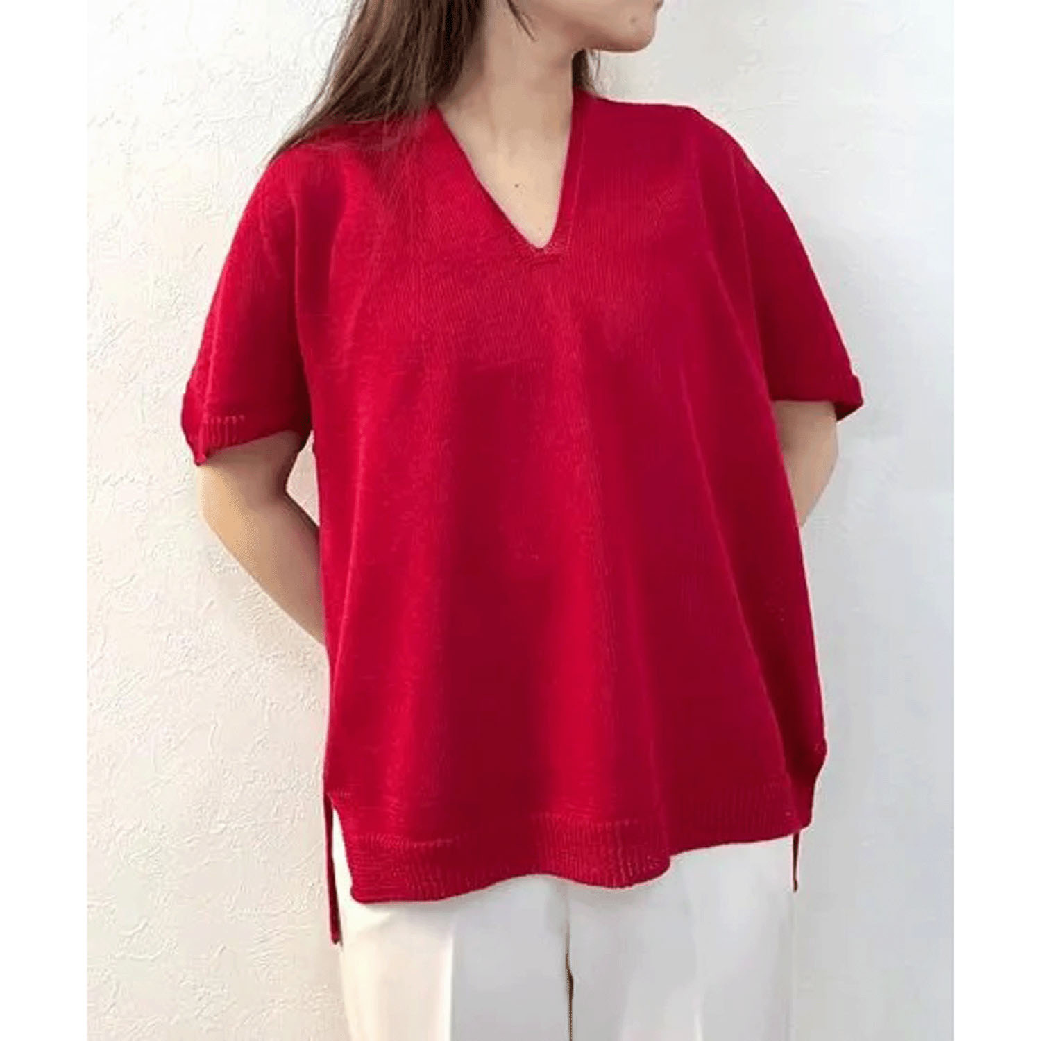 Vingtrois 擬麻コットンホールガーメントドルマン - 画像5