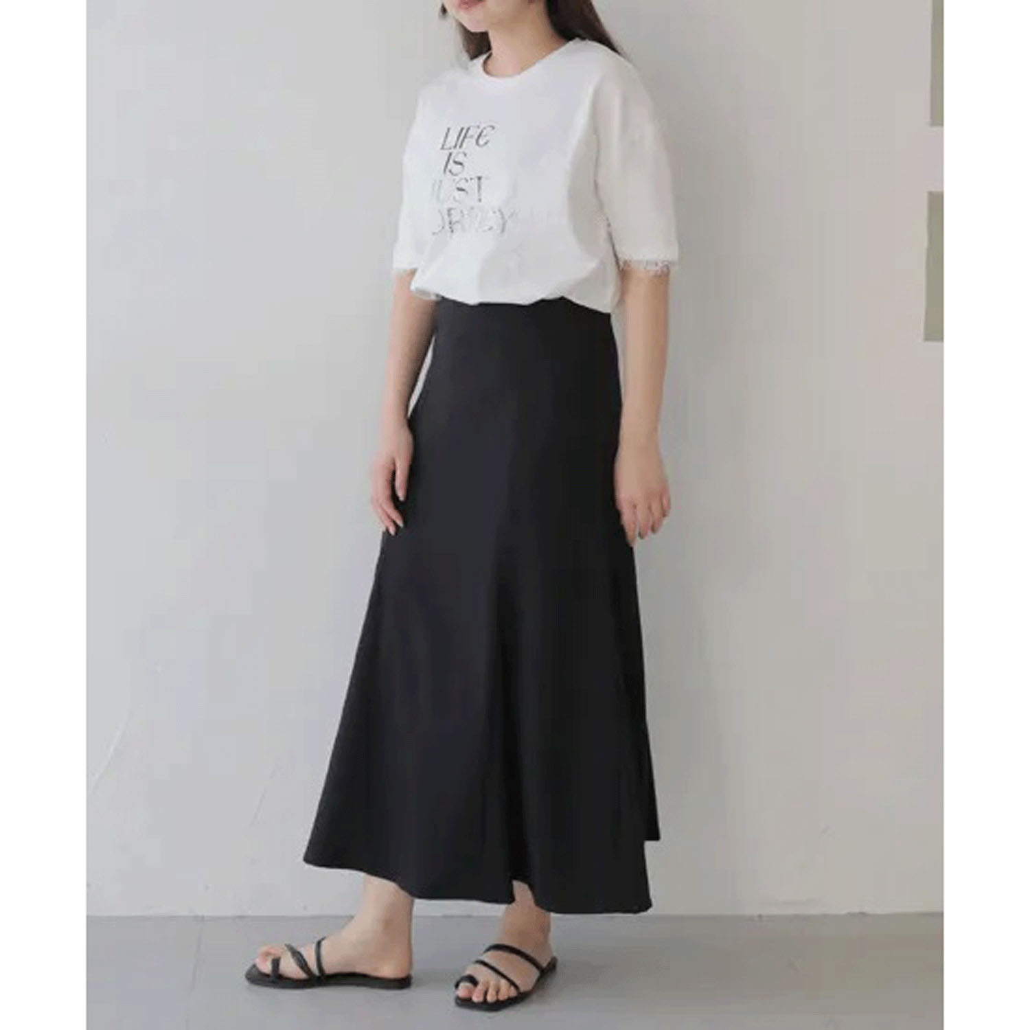 【Insta Live】Vingtrois レース×ロゴTシャツ - 画像13