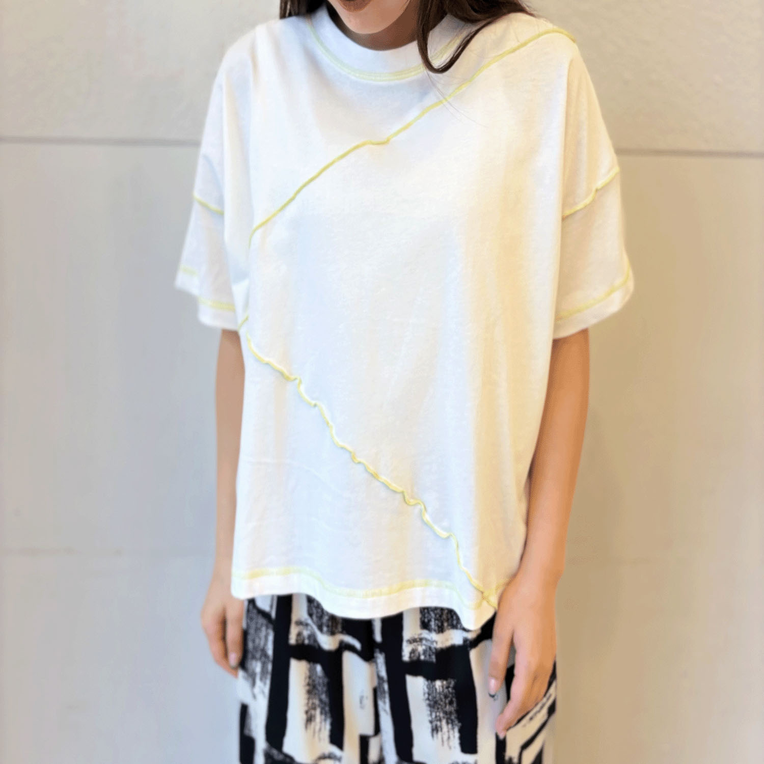 Vingtrois 配色メローTシャツ - 画像1