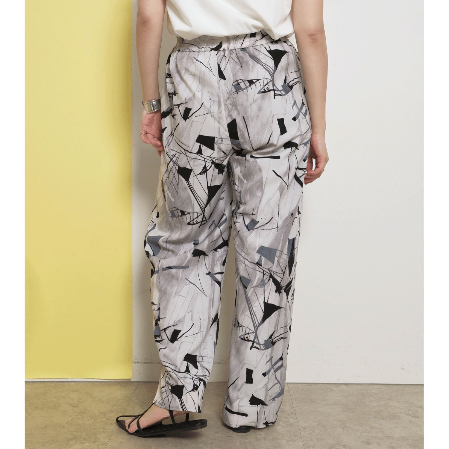 【Insta Live】Palm Riche ジオメトリック柄リラックスパンツ - 画像17