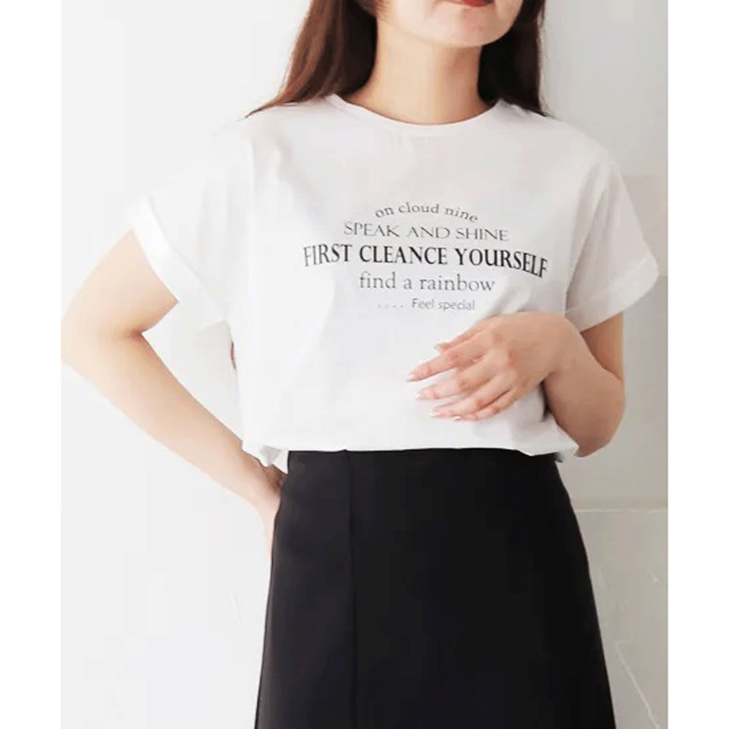 Vingtrois ドライタッチコットン英文ロゴ - 画像6