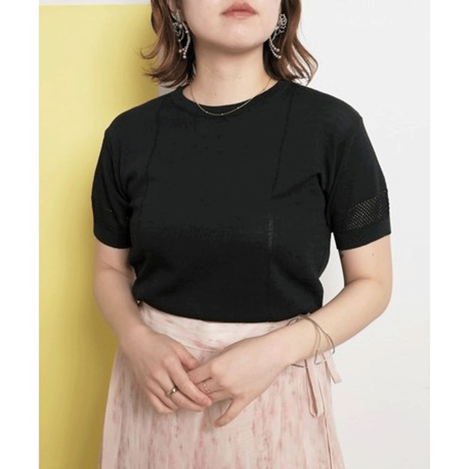 Palm Riche シンプルサマーニットトップス - 画像8