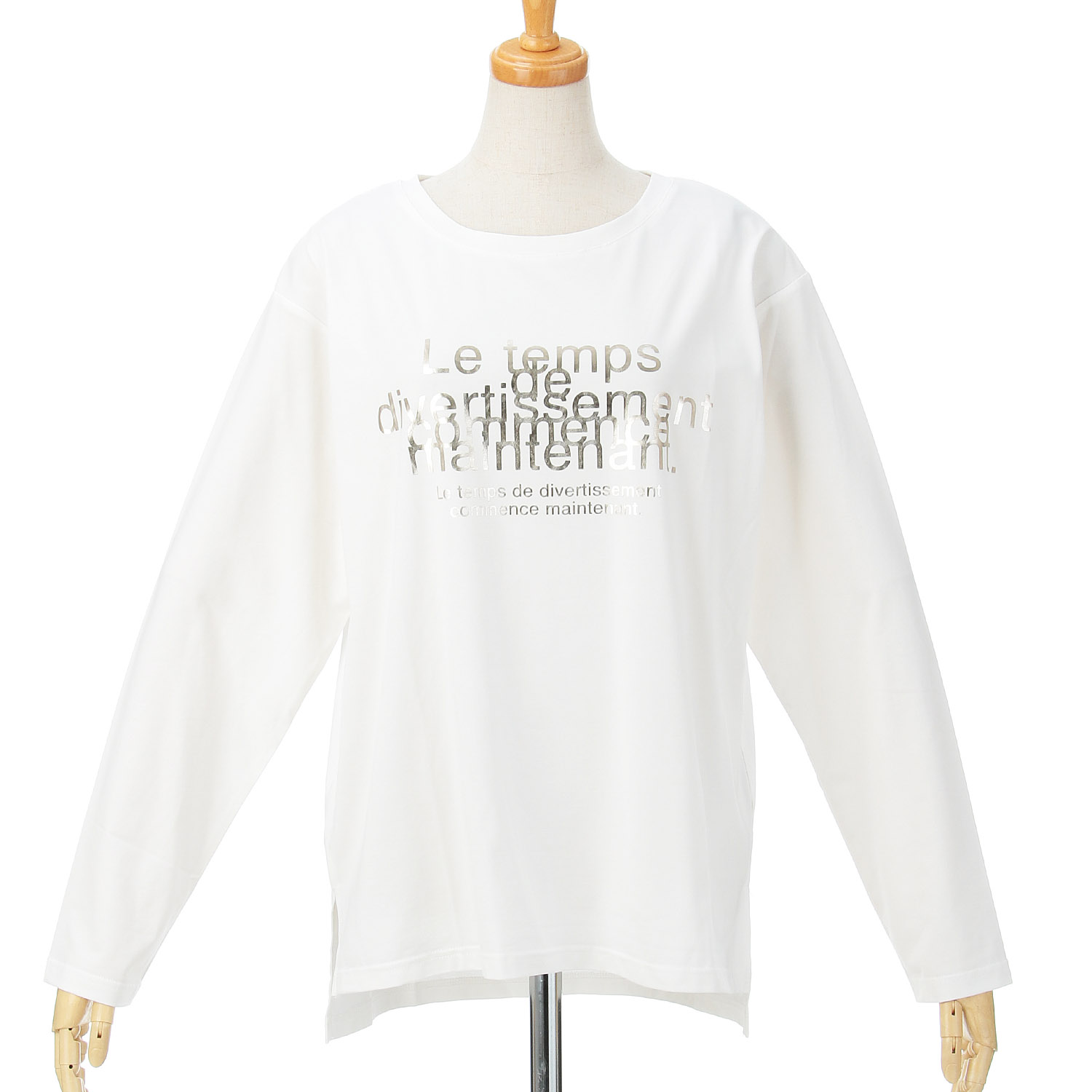 ザンパ シルバー箔ロゴロンティー - 画像3