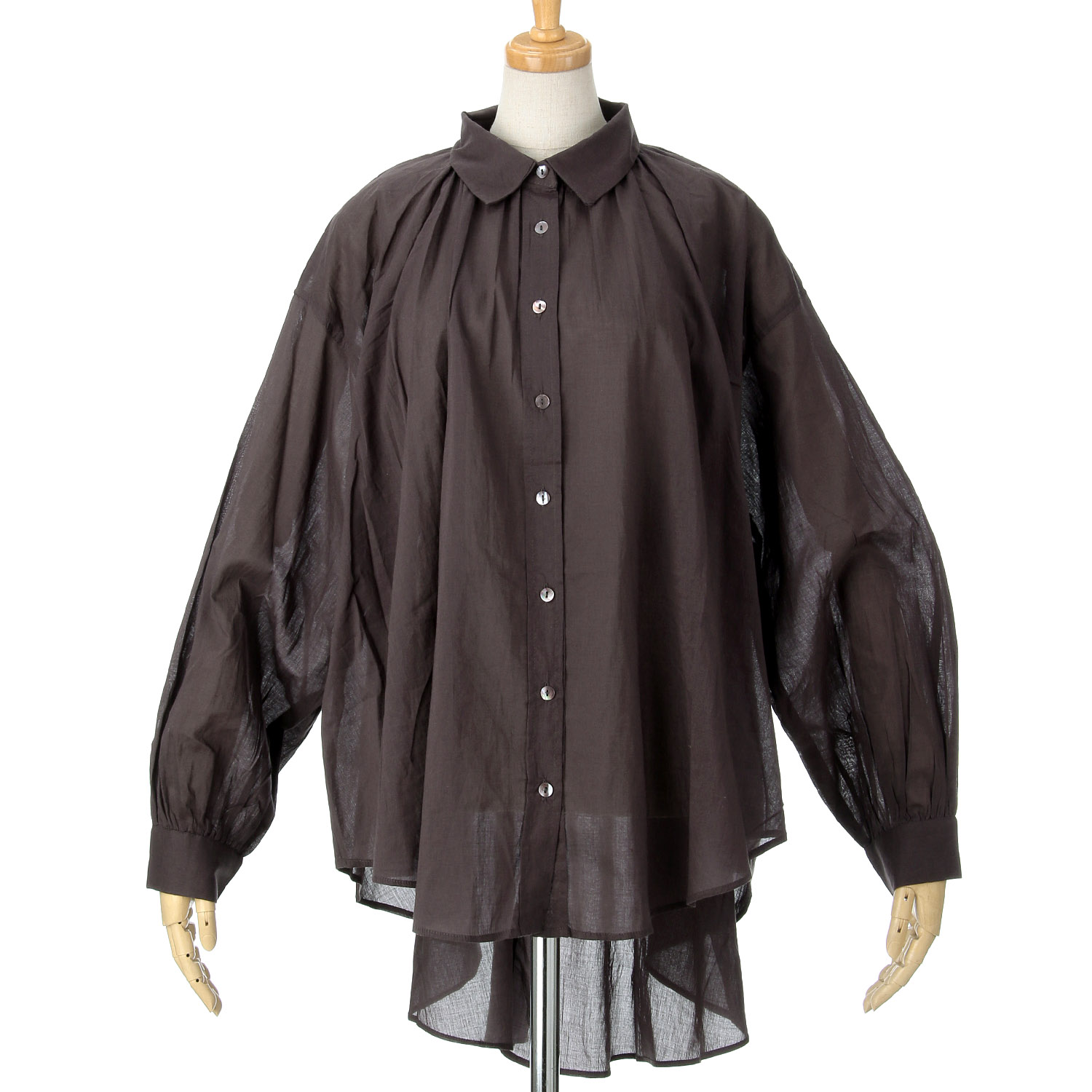 ザンパ 綿ローンチュニックシャツ - 画像3