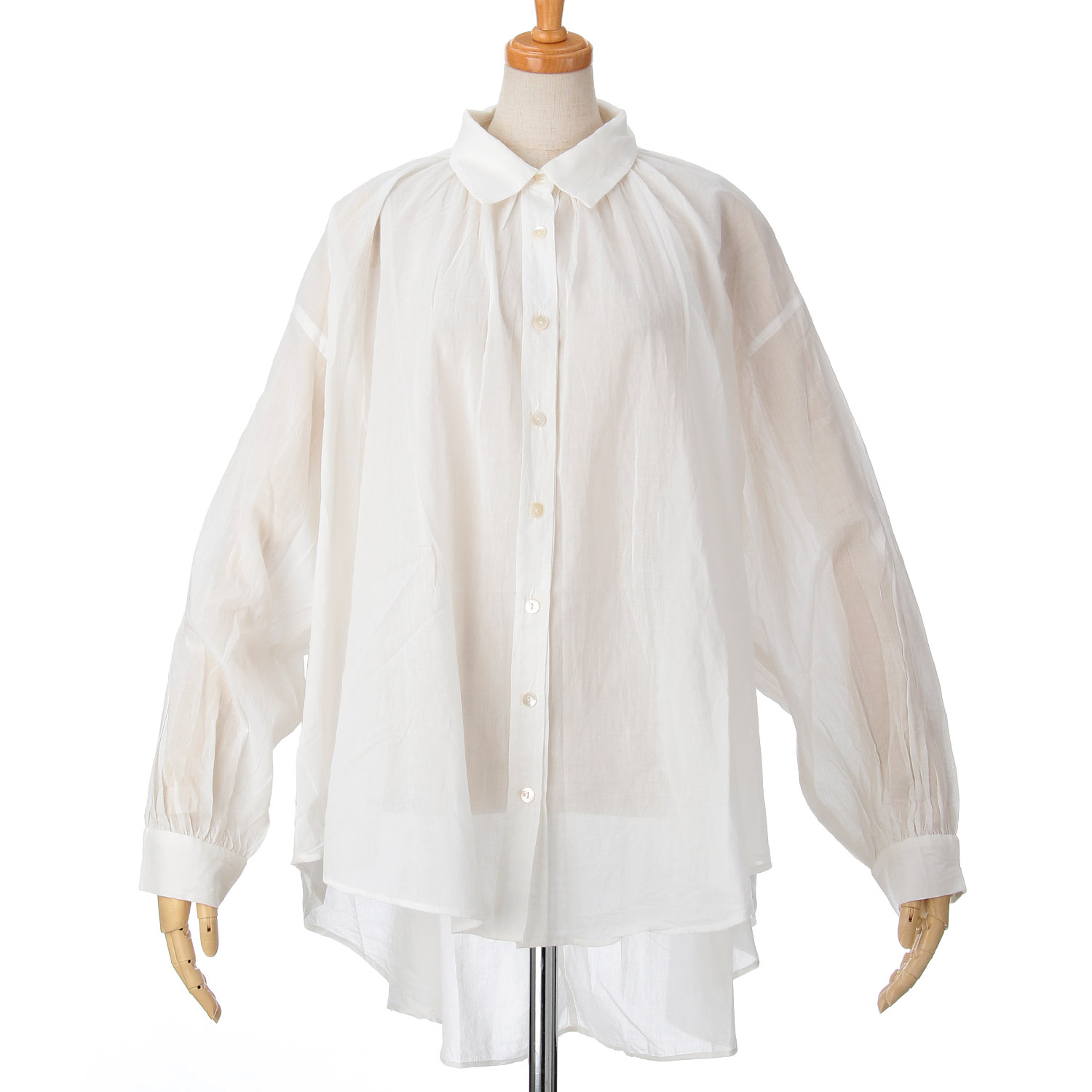 ザンパ 綿ローンチュニックシャツ - 画像4