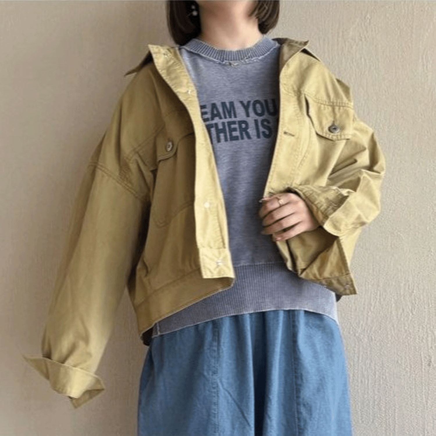 ザンパ バイオ加工ワイドジャケット - 画像1