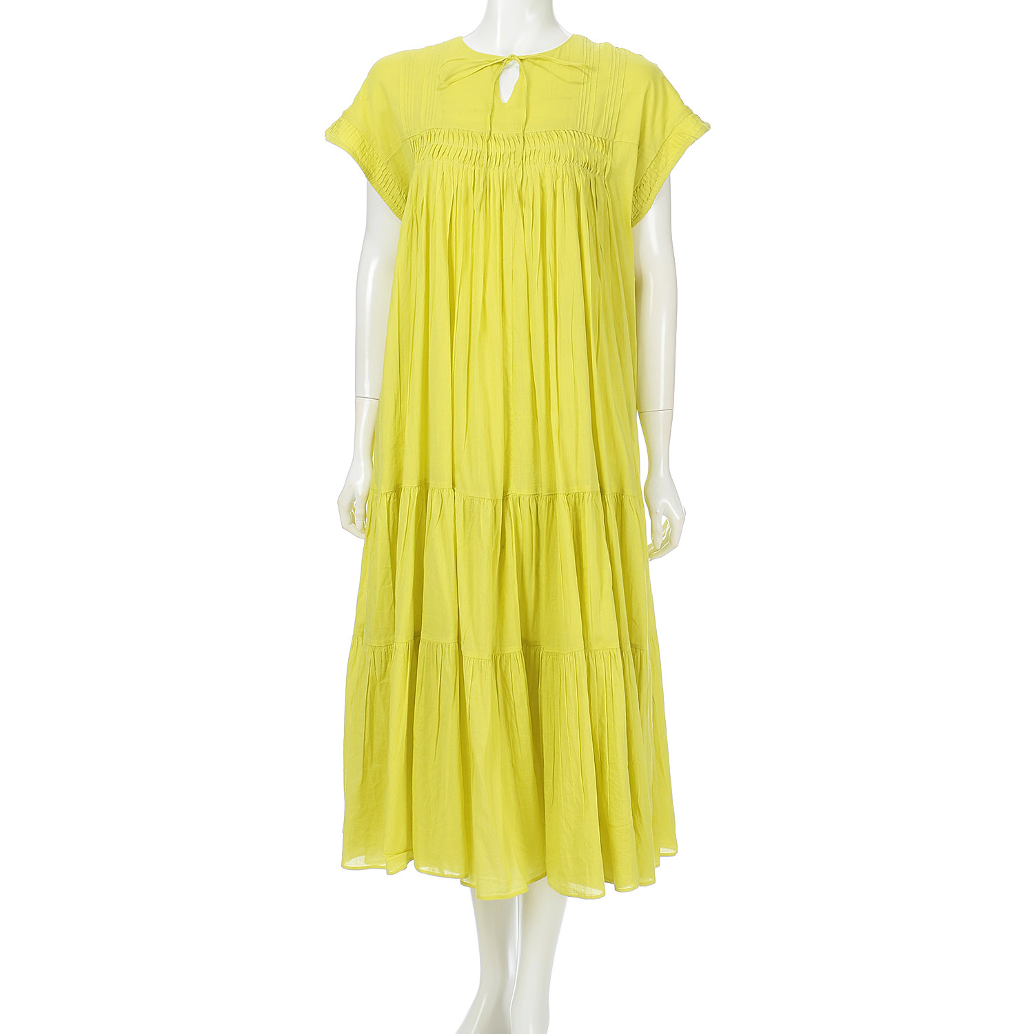 【Insta Live】Palm Riche インド綿 前後2WAYピンタックワンピース - 画像32