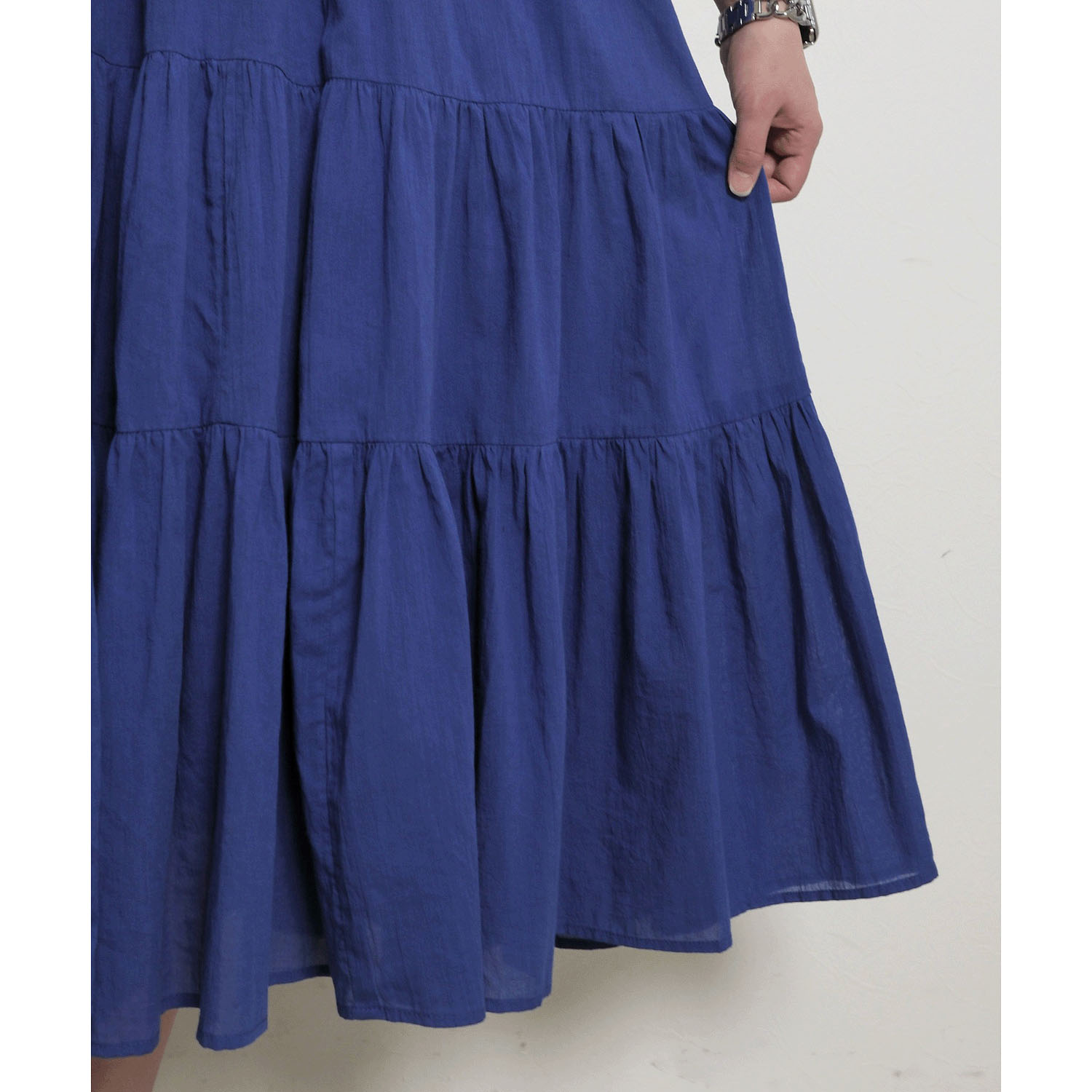 【Insta Live】Palm Riche インド綿 前後2WAYピンタックワンピース - 画像42