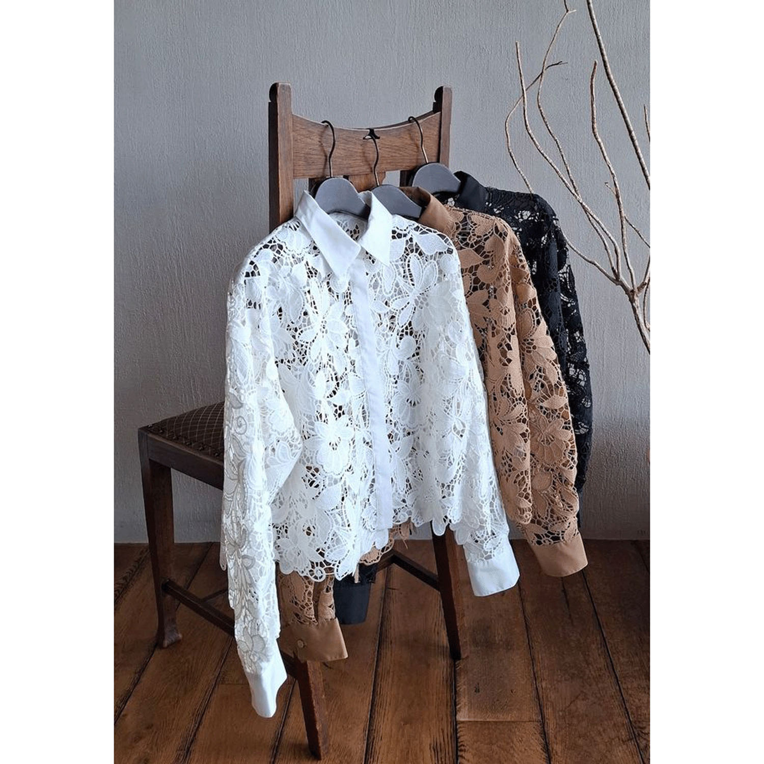 ザンパ ボタニカルレースショートシャツ - 画像3