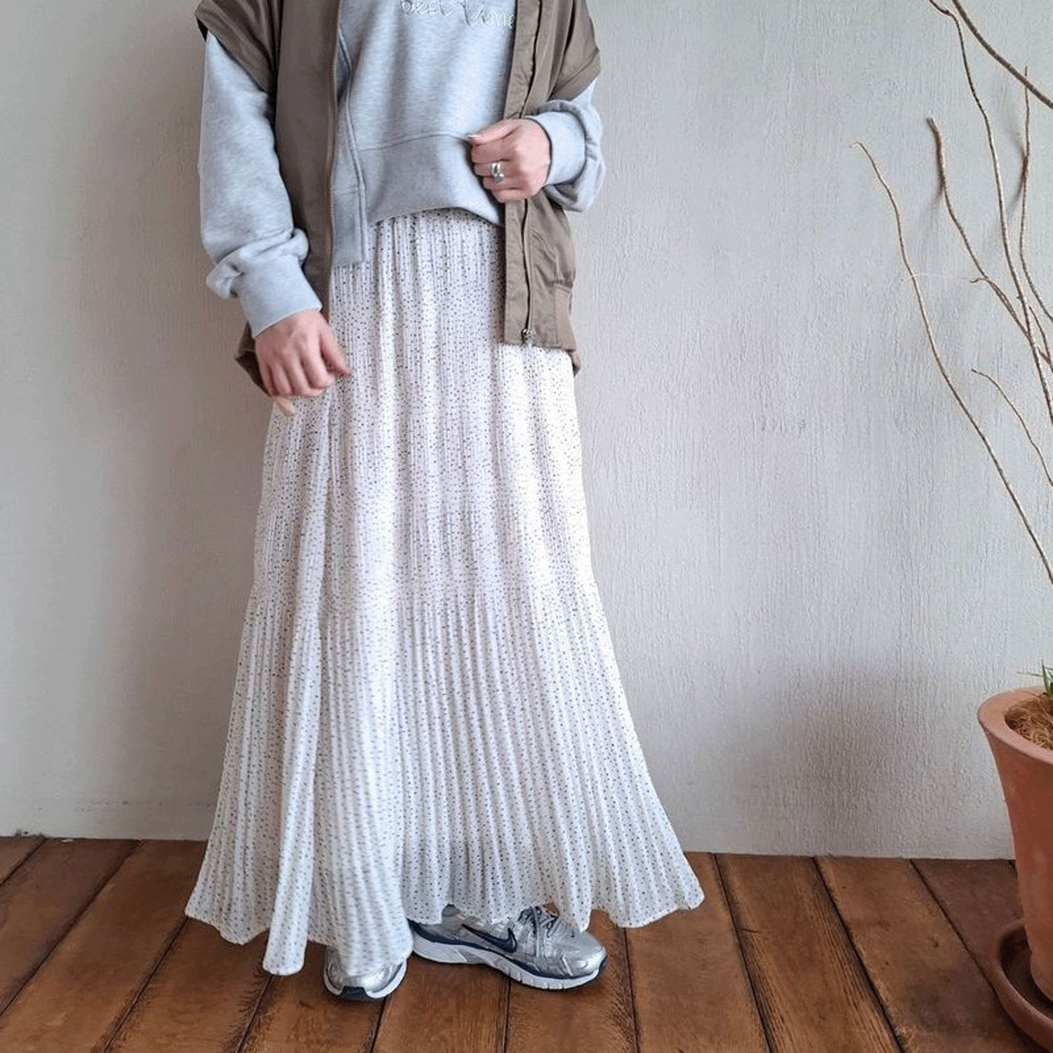 ザンパ ドットマジョリカプリーツスカート - 画像1