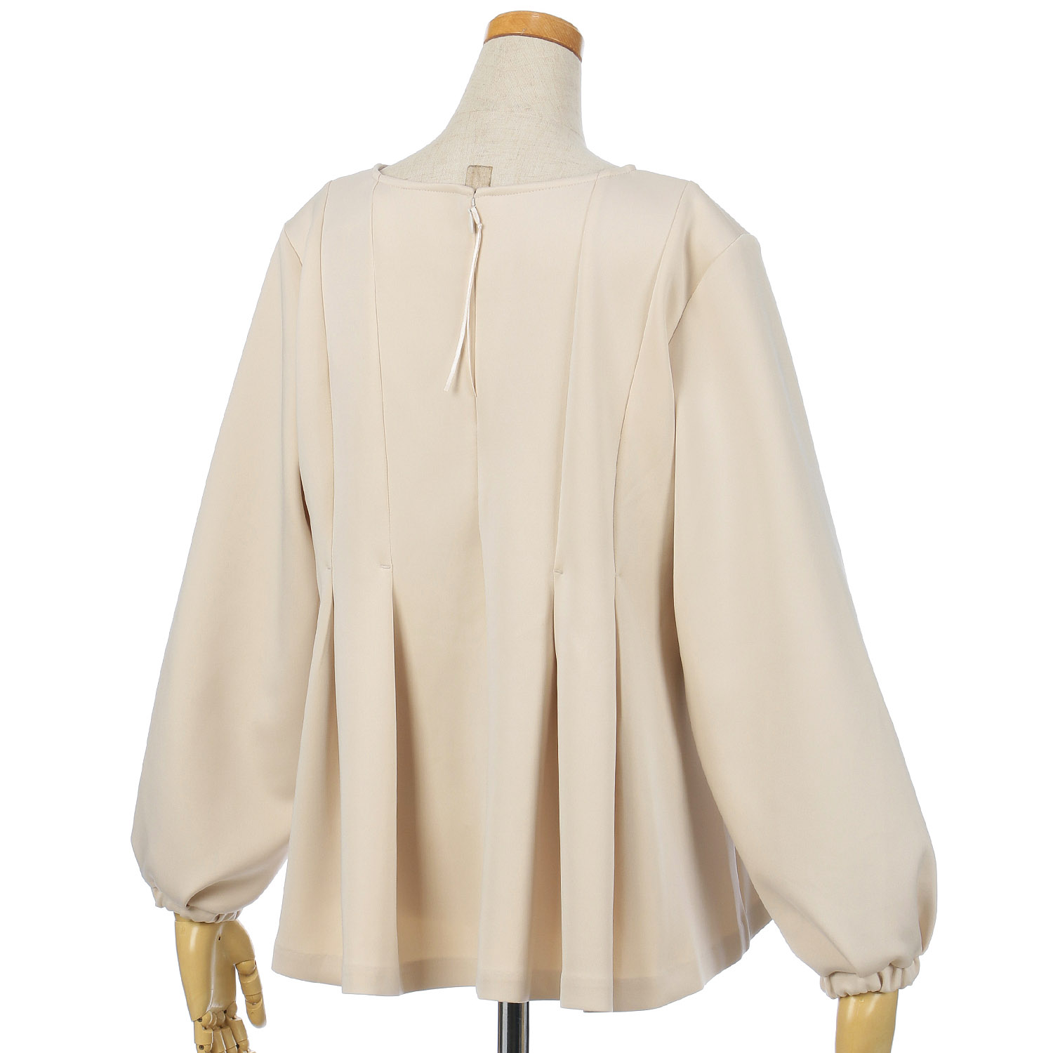 Emilyan ハイストレッチダンボールペプラムブラウス - 画像2