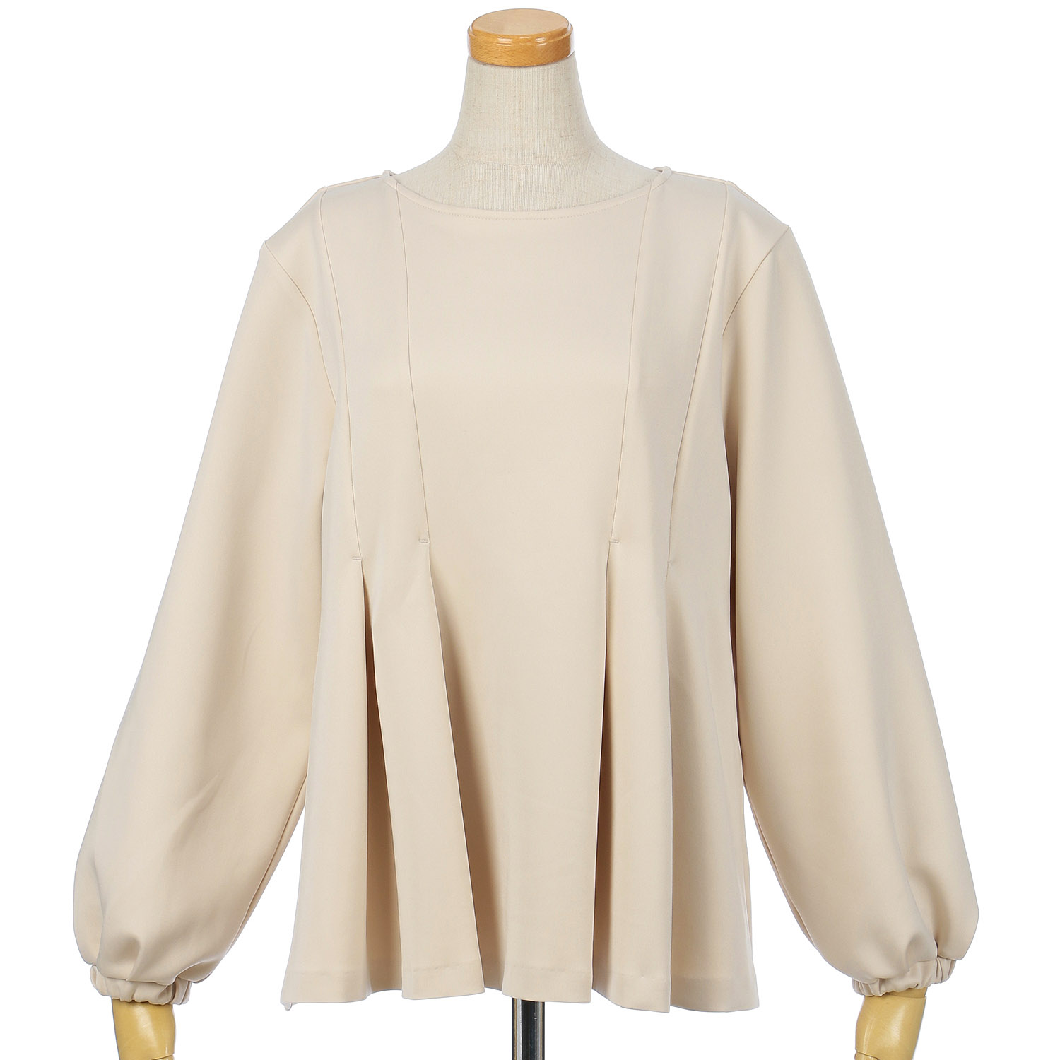 Emilyan ハイストレッチダンボールペプラムブラウス - 画像1