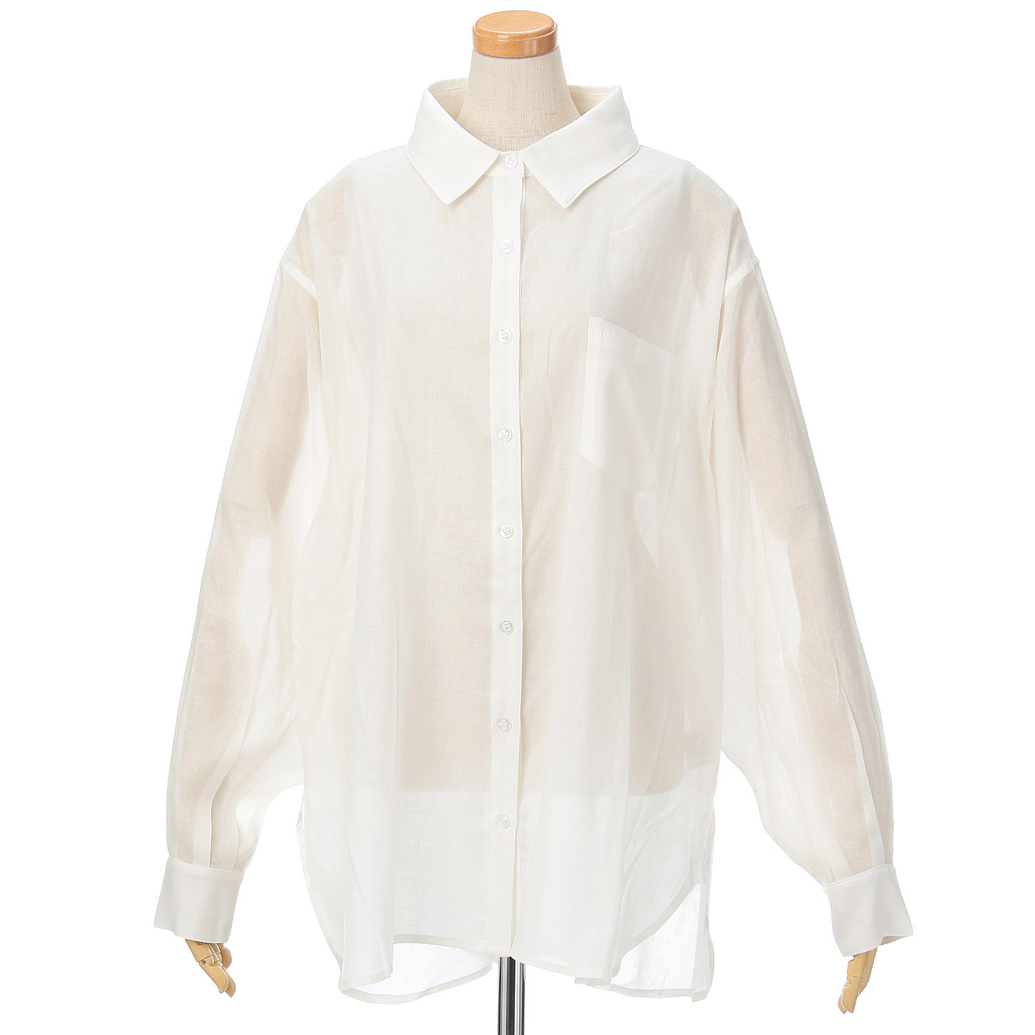 vingtrois リネン混シャツ - 画像3