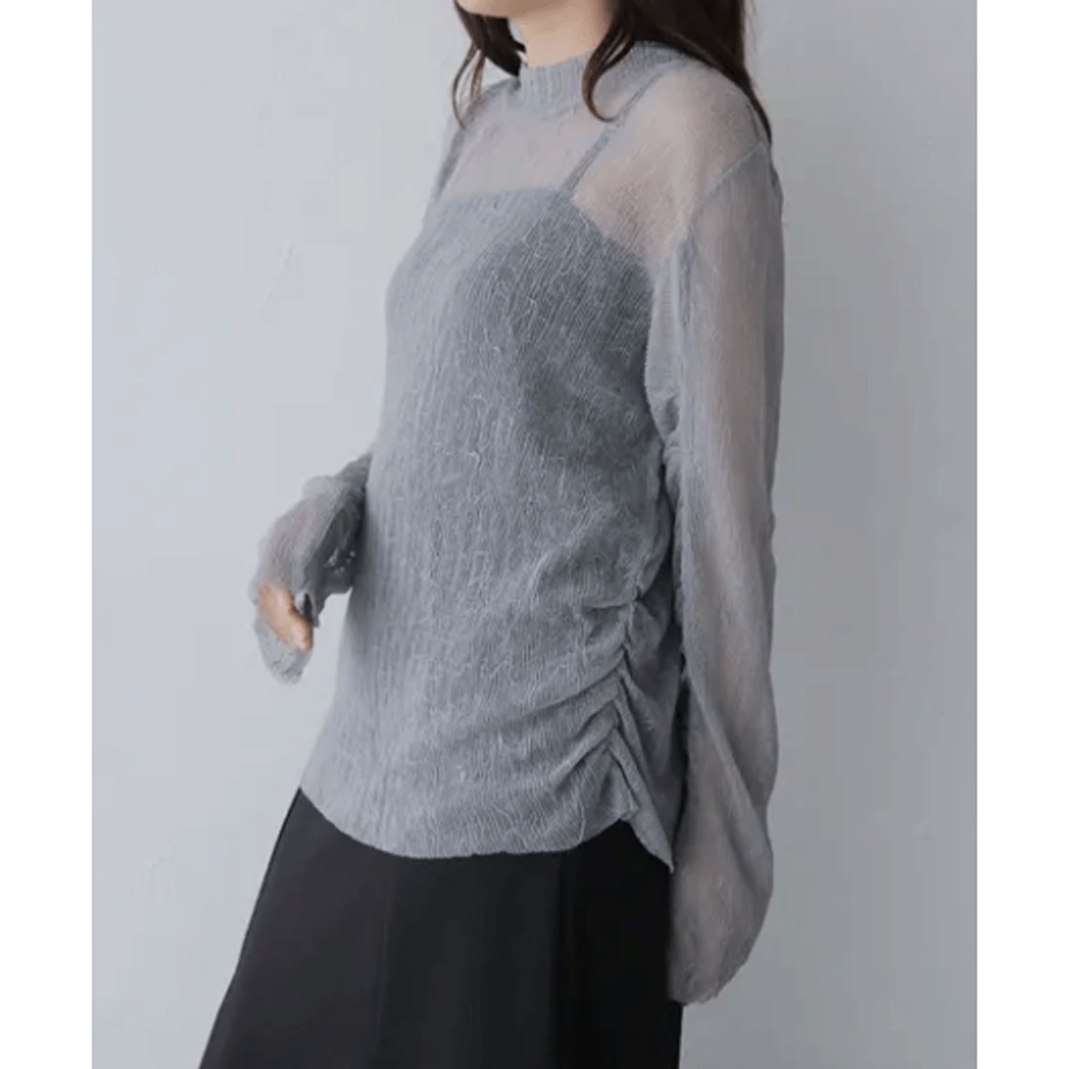 vingtrois シワ加工ギャザーインナー - 画像3