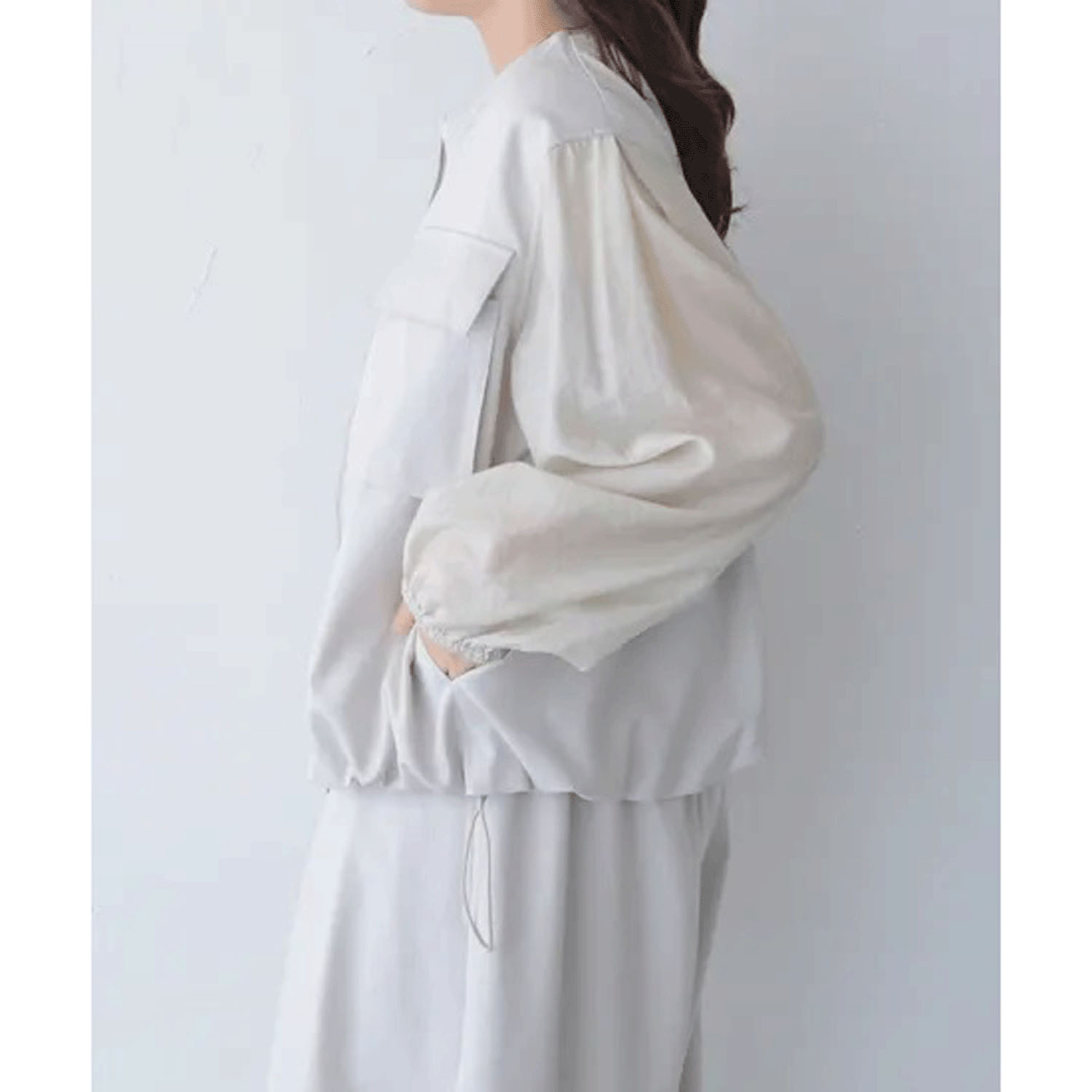 vingtrois リネンタッチブルゾン - 画像10