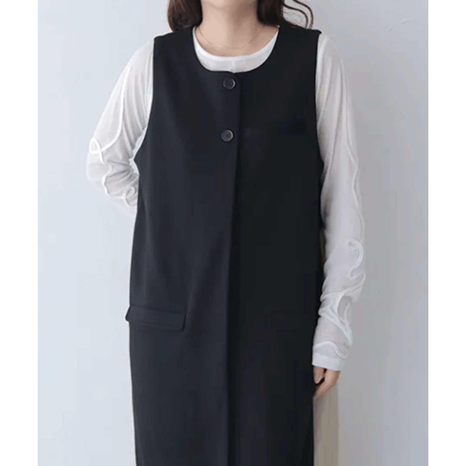 vingtrois 異素材ドッキングジャンスカ - 画像11