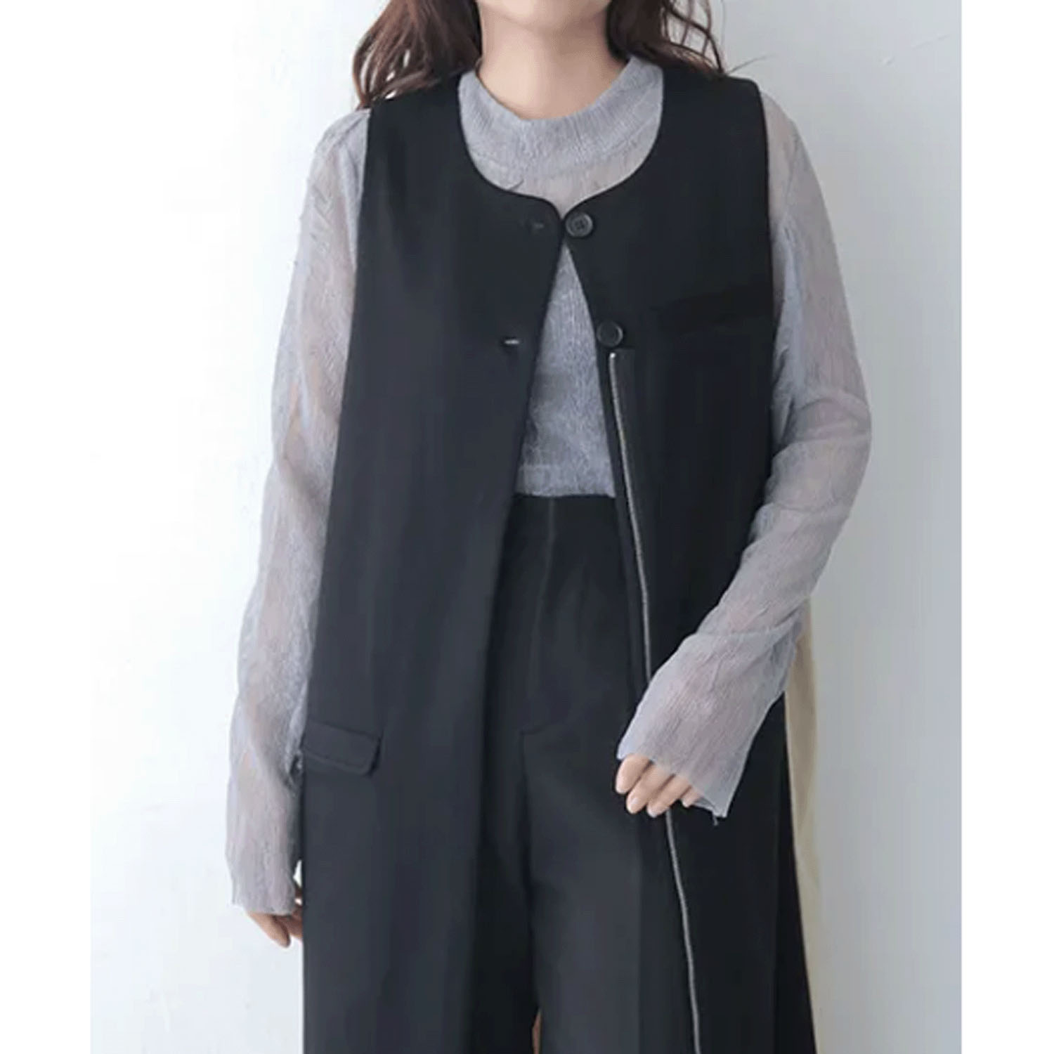 vingtrois 異素材ドッキングジャンスカ - 画像12