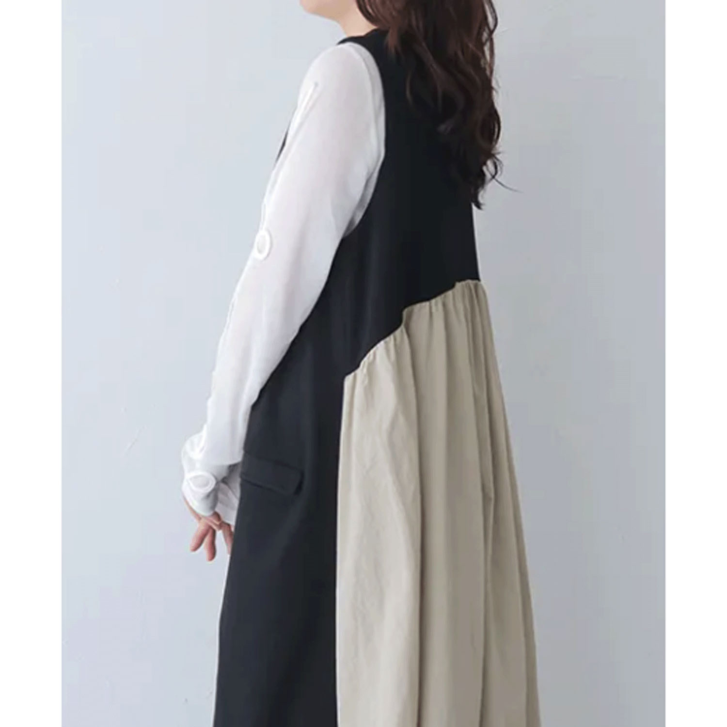 vingtrois 異素材ドッキングジャンスカ - 画像13