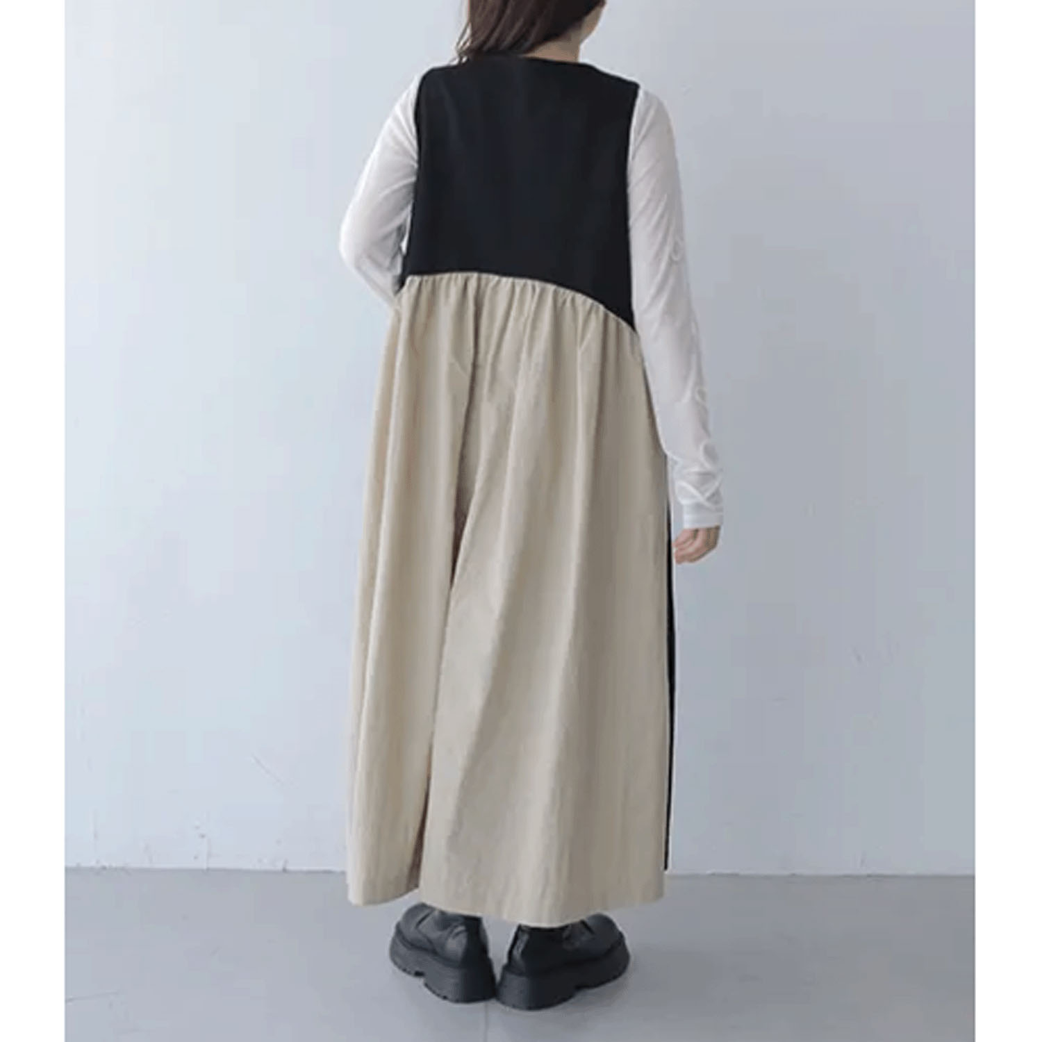 vingtrois 異素材ドッキングジャンスカ - 画像10