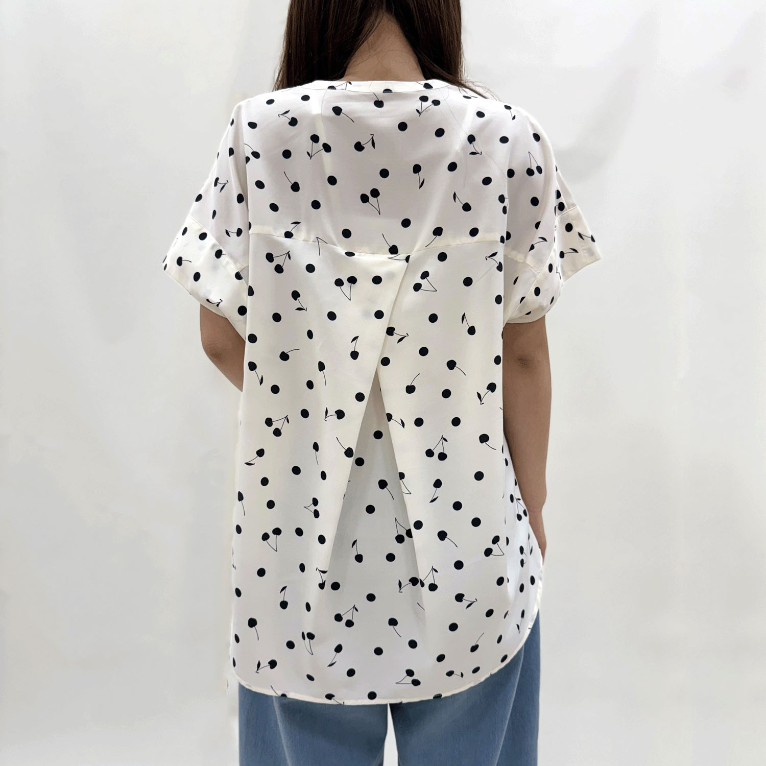 innowave さくらんぼドットプリントブラウス - 画像6