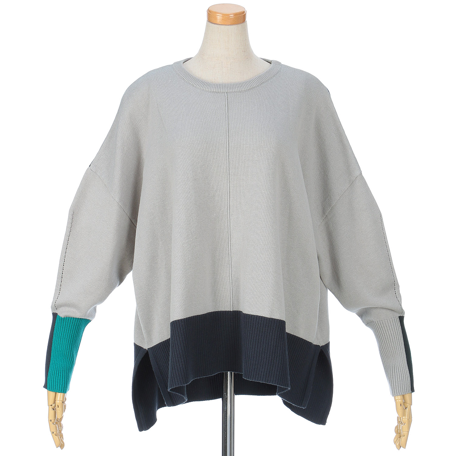 vingtrois 配色ボックスシルエットニット - 画像1