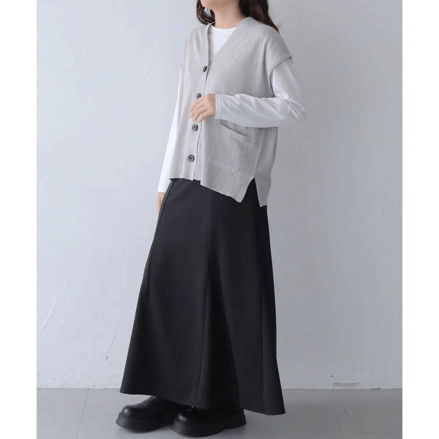 vingtrois  UVカットリネンタッチベスト - 画像7