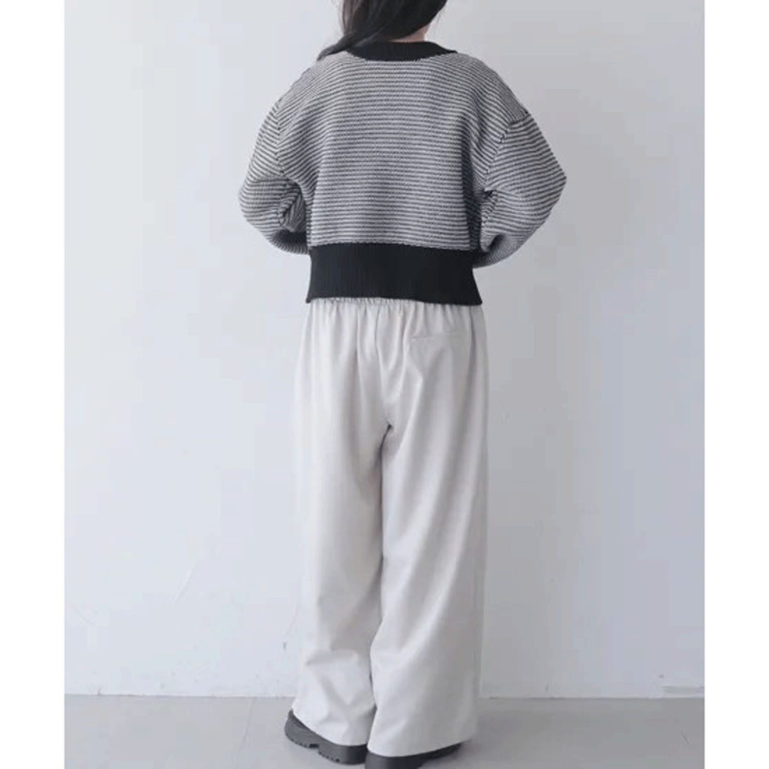 vingtrois ボーダーニットカーデ - 画像14