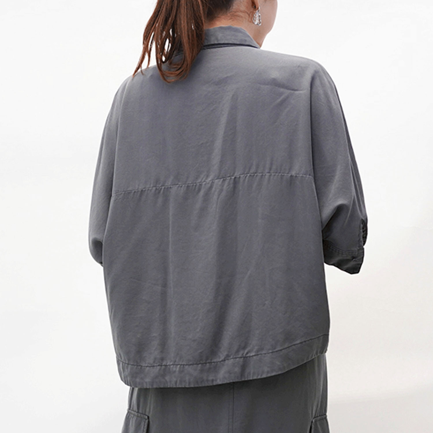 【Insta Live】33℃  バイオテンセル胸ポケとろみシャツ - 画像5