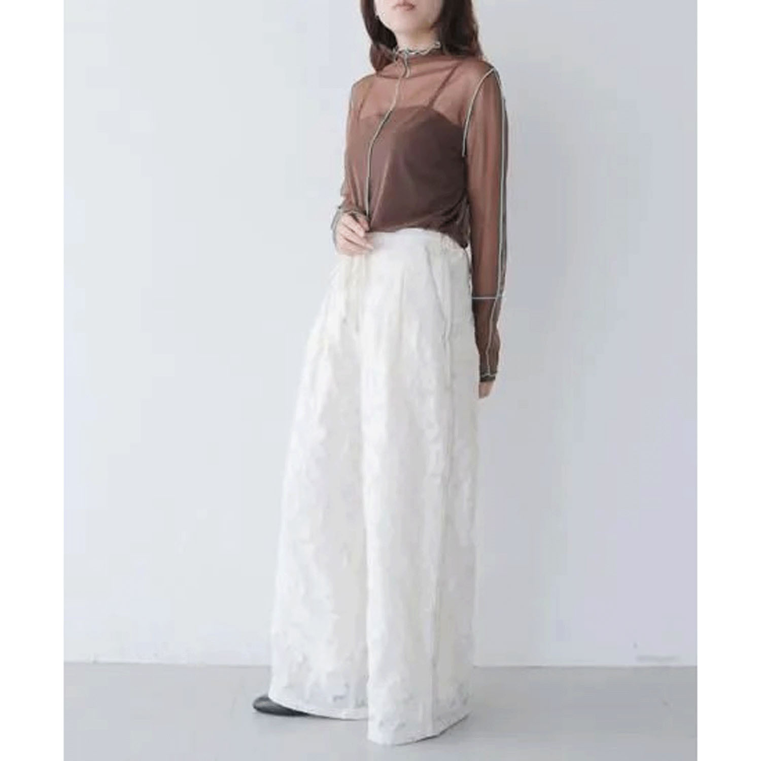 vingtrois シアージャカードパンツ - 画像4