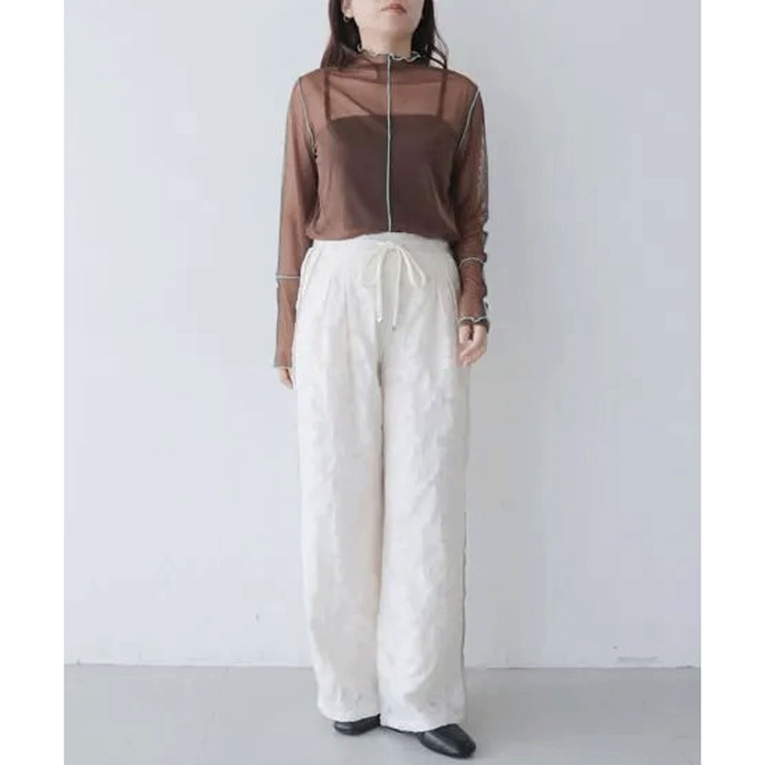 vingtrois シアージャカードパンツ - 画像5