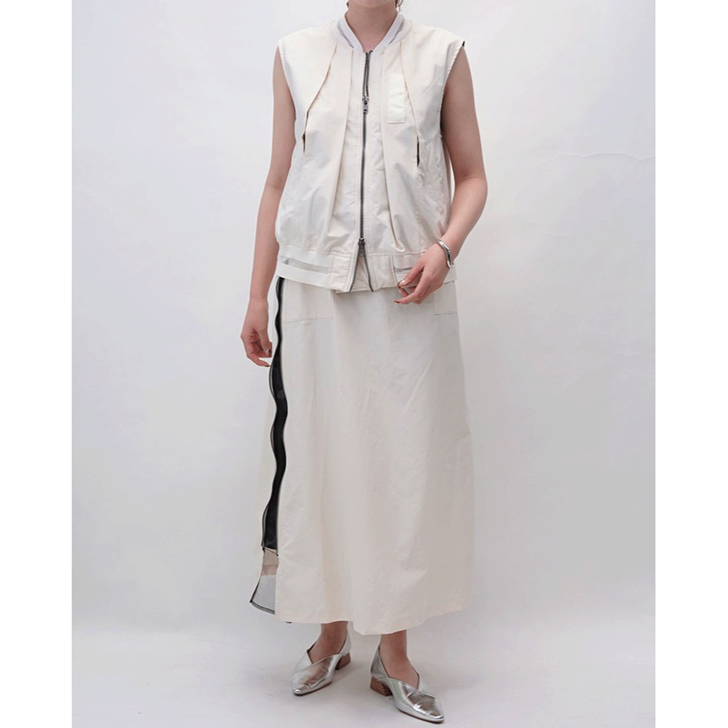 33℃／サイドZIP迷彩フレアスカート - 画像8