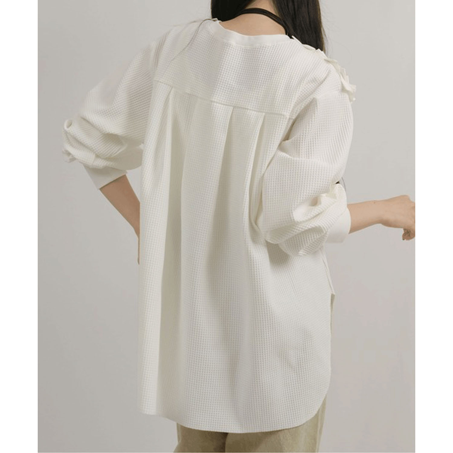 Palm Riche  ランダムフリルワッフルトップス - 画像5