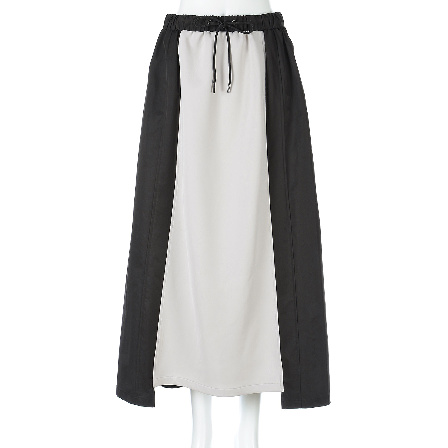 33℃ ライトポンチ×ナイロン切替サイドラインフレアスカート - 画像8