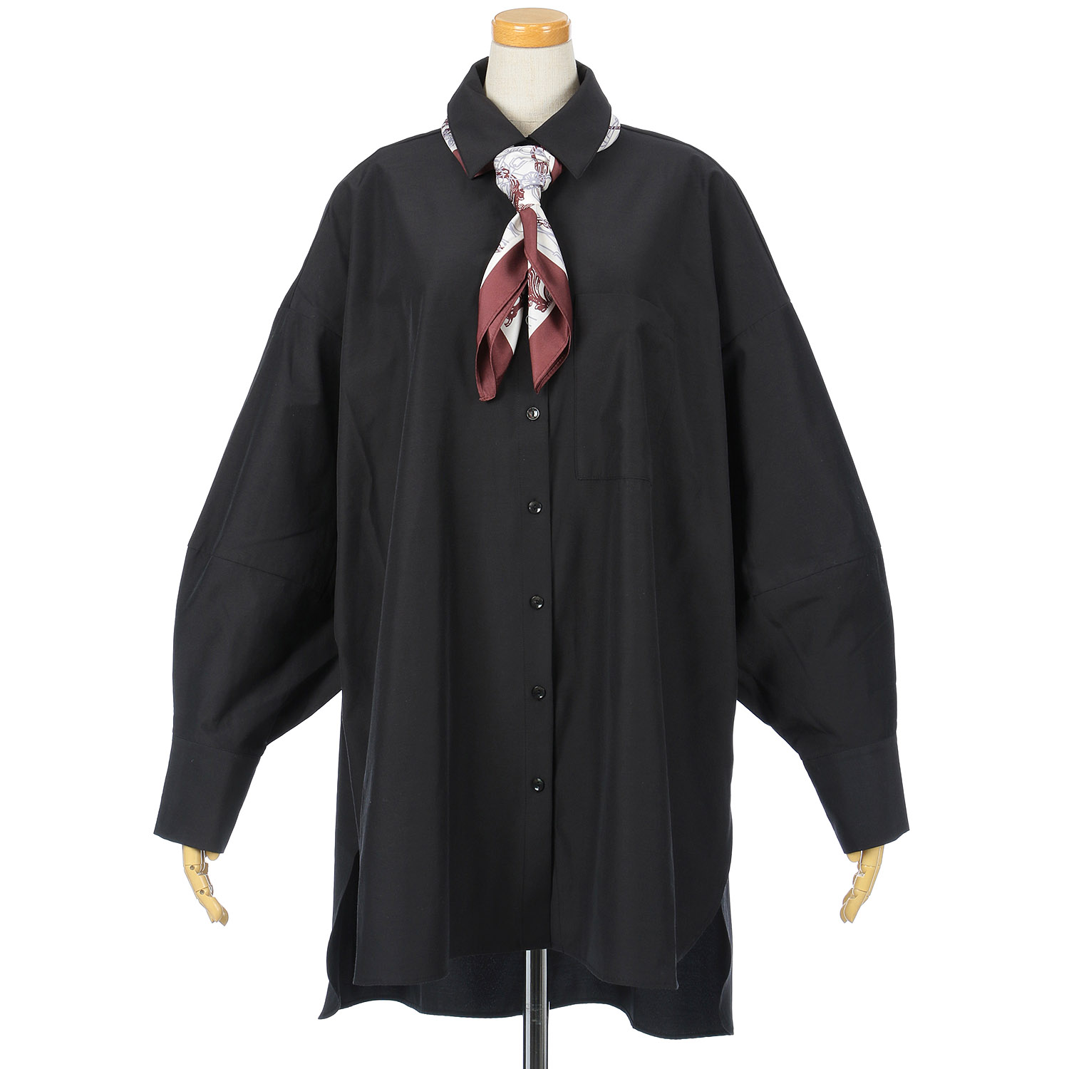 Palm Riche スカーフ付チュニックシャツ - 画像5