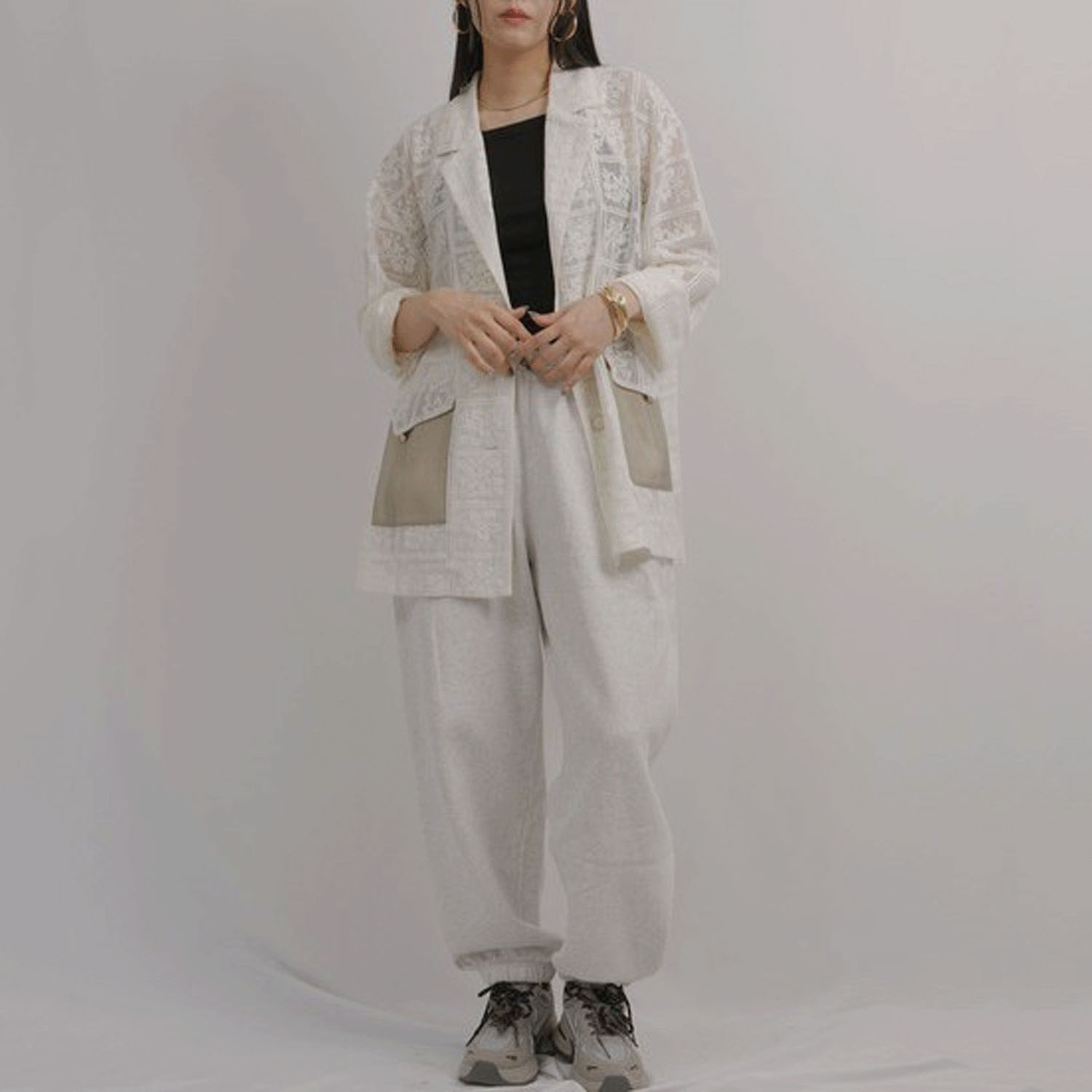 Palm Riche 2WAYレースジャケット - 画像6