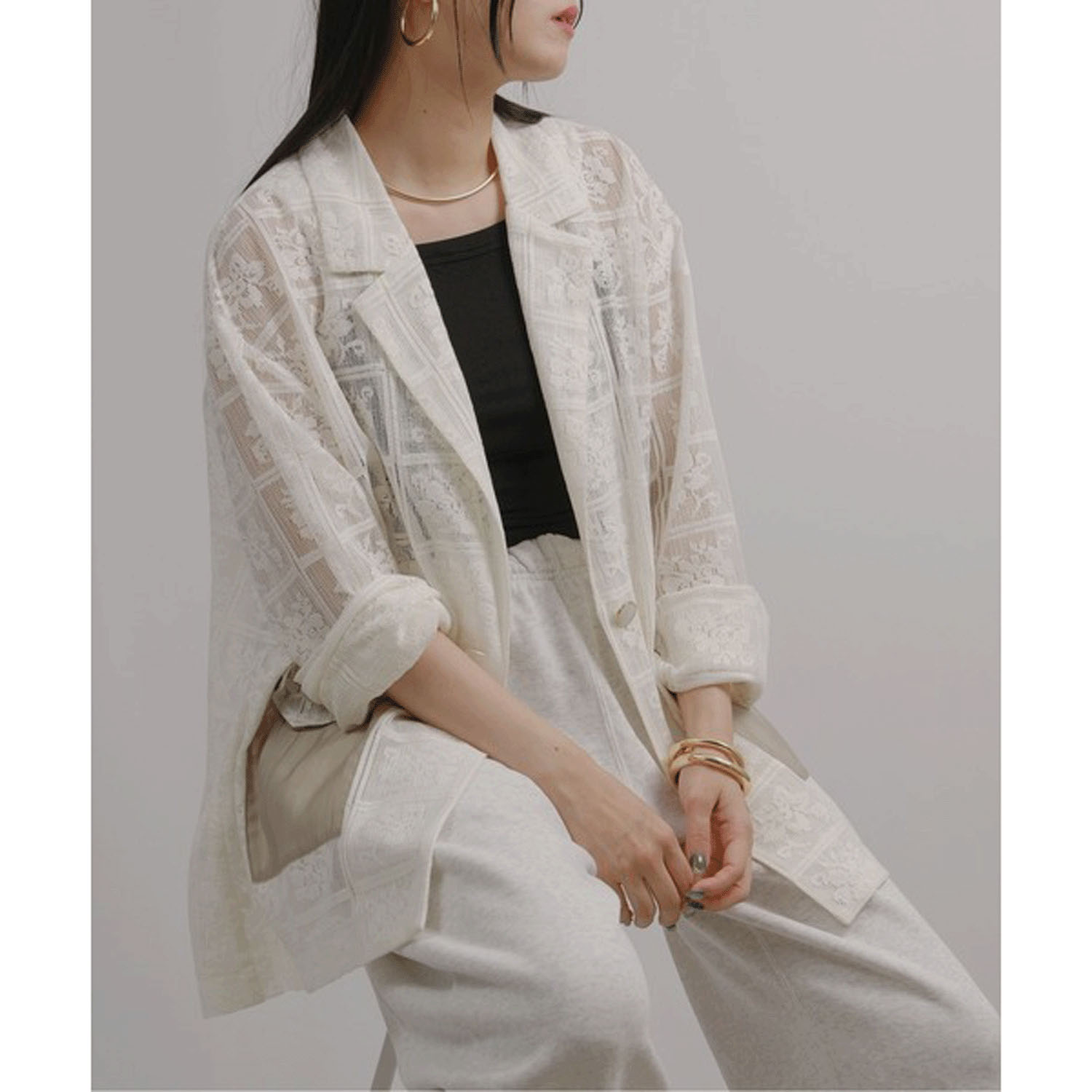 Palm Riche 2WAYレースジャケット