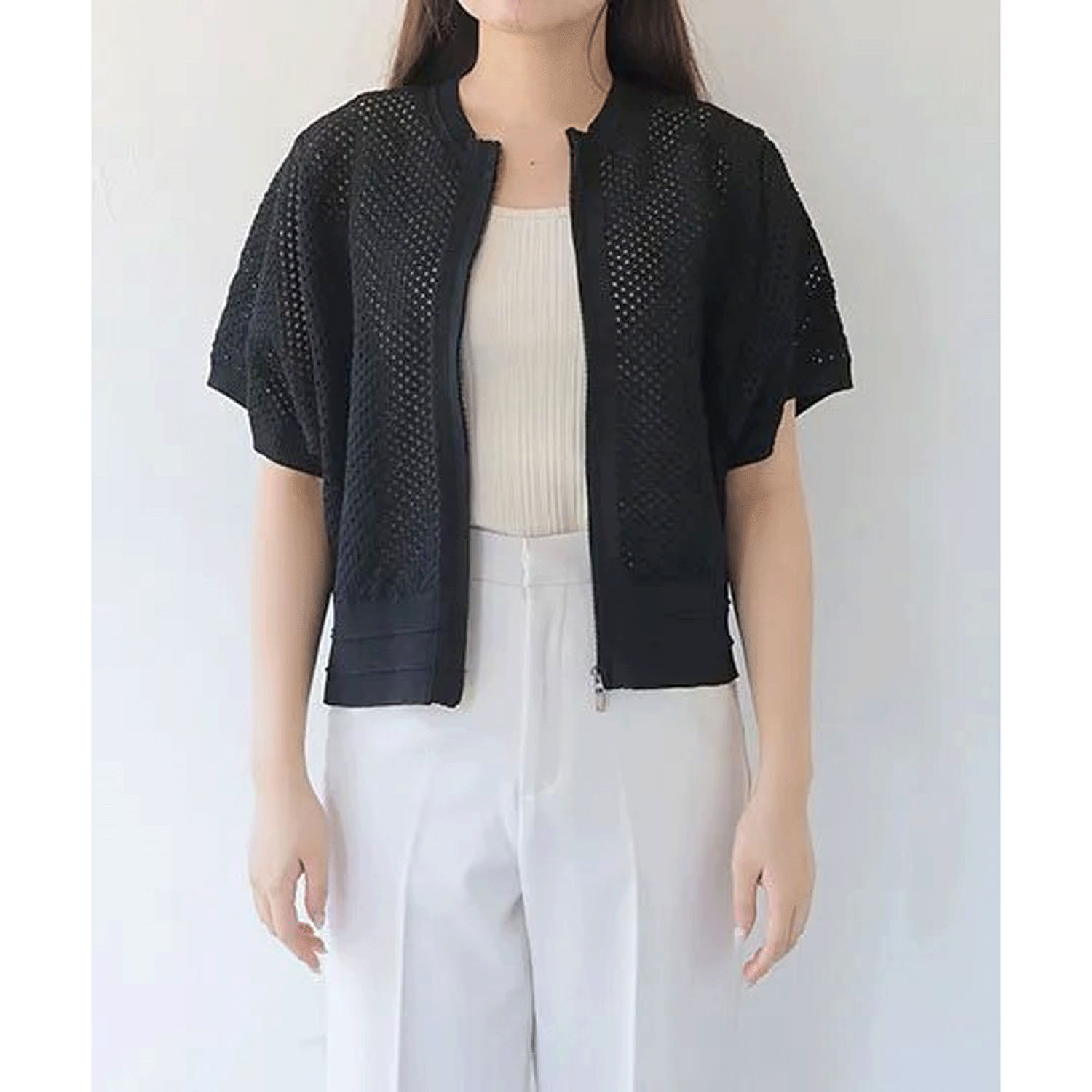 Vingtrois メッシュカーディガン - 画像4