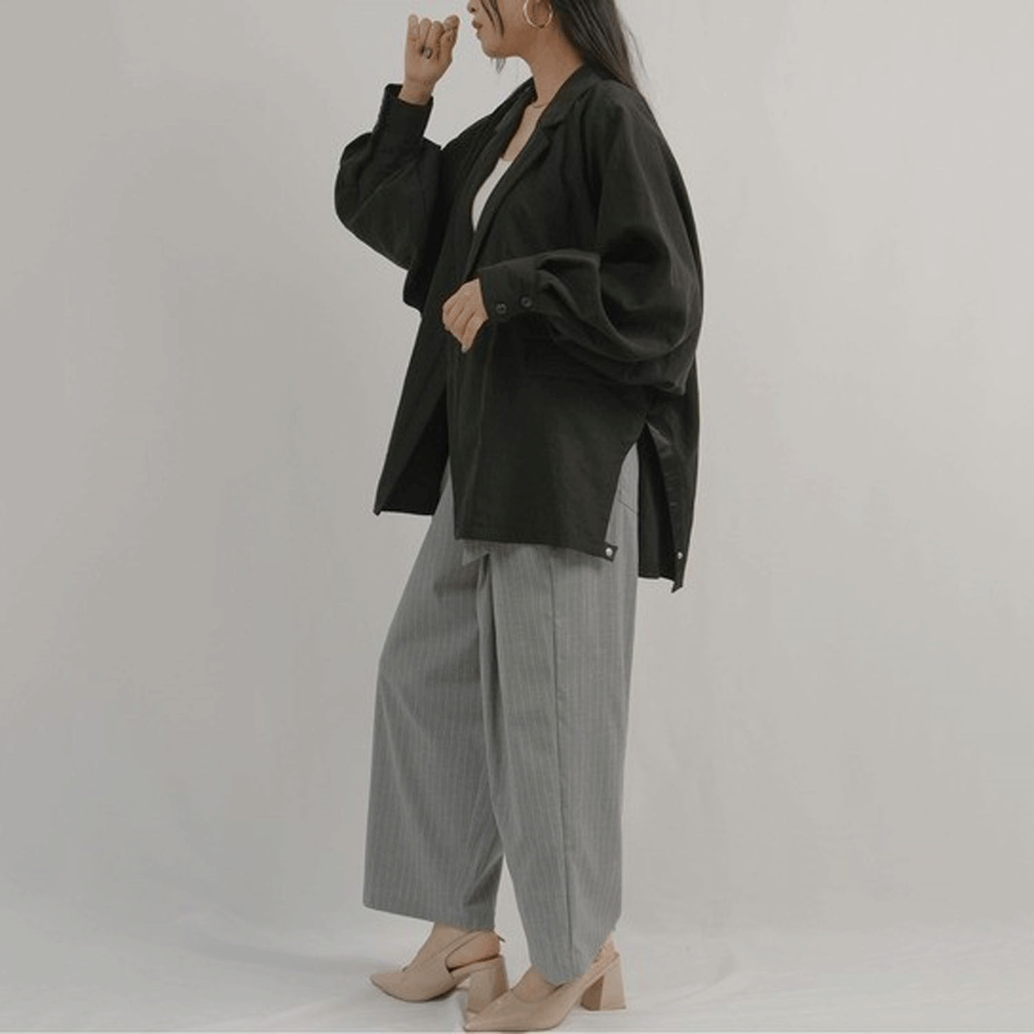 【Insta Live】Palm Riche ワッシャーオーバージャケット - 画像17