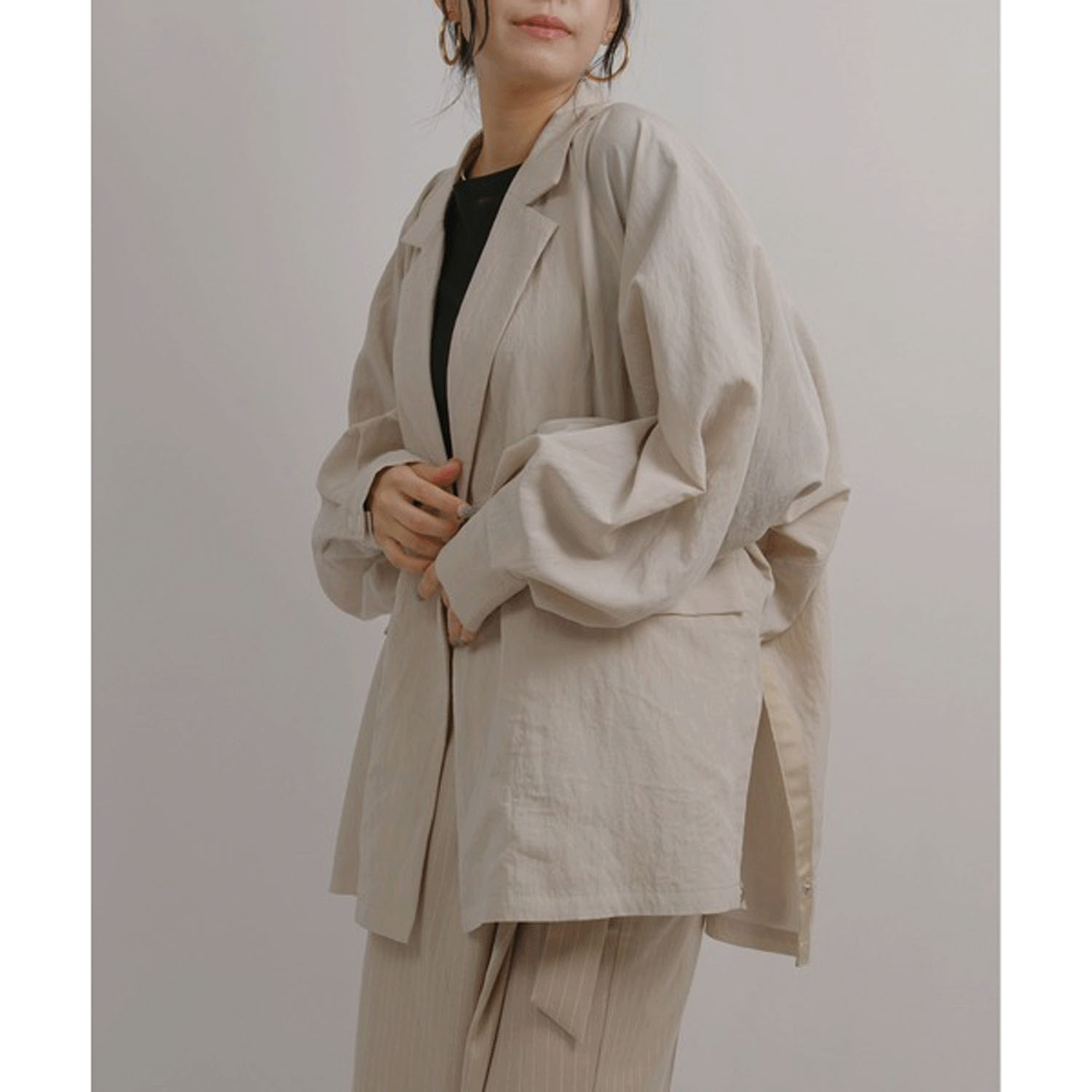 【Insta Live】Palm Riche ワッシャーオーバージャケット - 画像4