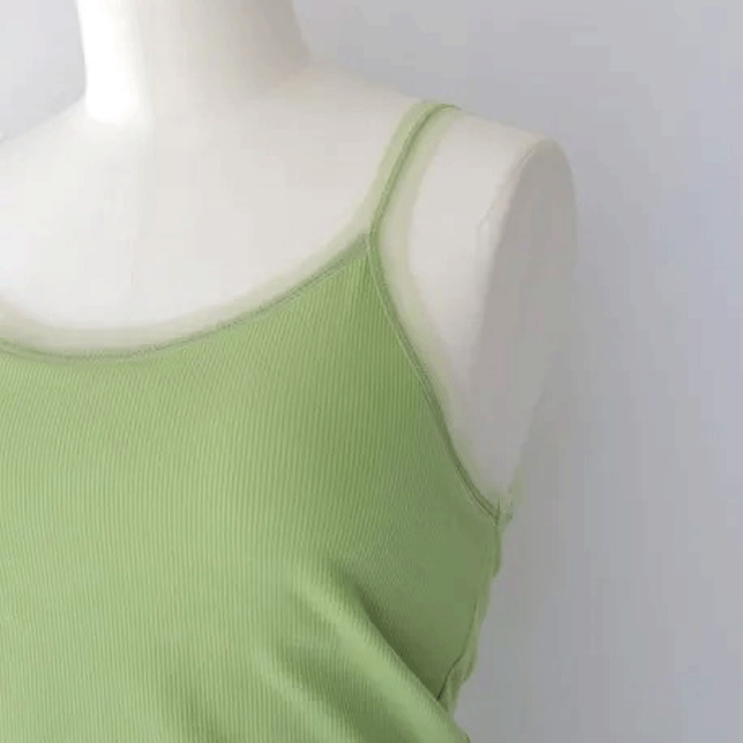 Vingtrois シアーストラップカップ付タンクトップ - 画像8