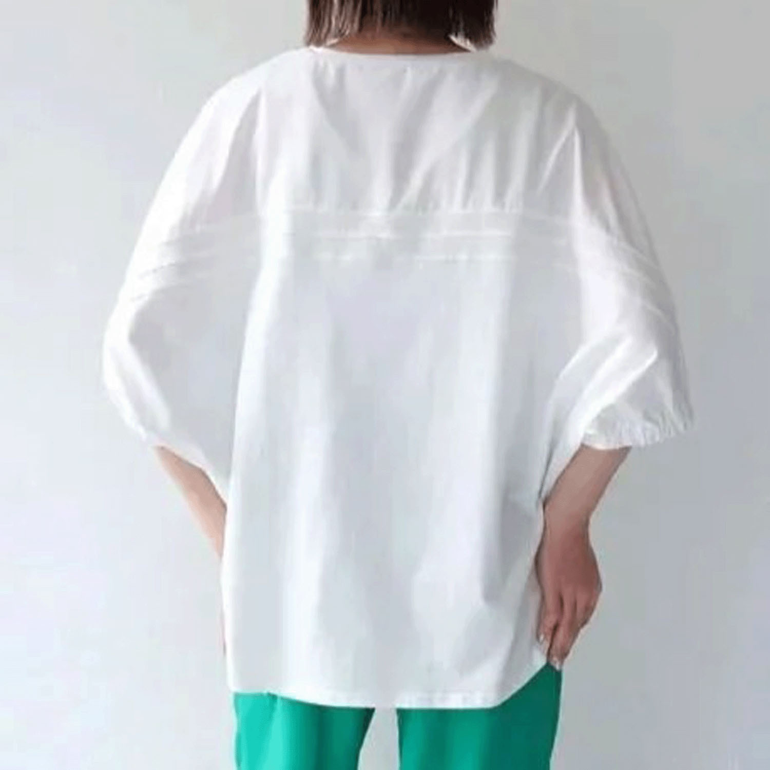 Vingtrois ドルマン袖異素材プルオーバー - 画像6