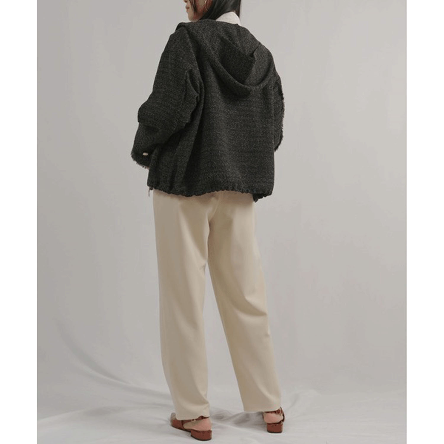 Palm Riche ツイードジップパーカー - 画像18